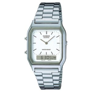 Casio Vintage Stainless Steel Analogue-Digital Unisex Watch -AQ230A-7D