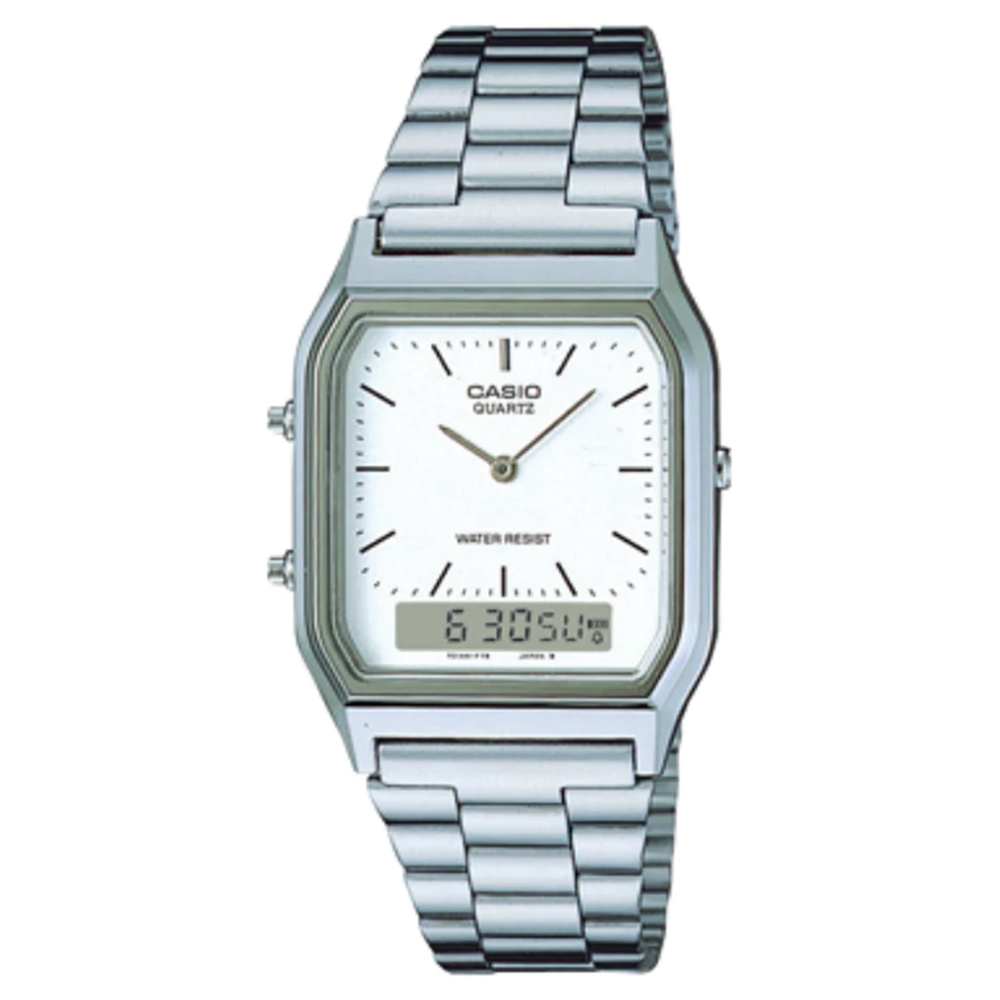 Casio Vintage Stainless Steel Analogue-Digital Unisex Watch -AQ230A-7D