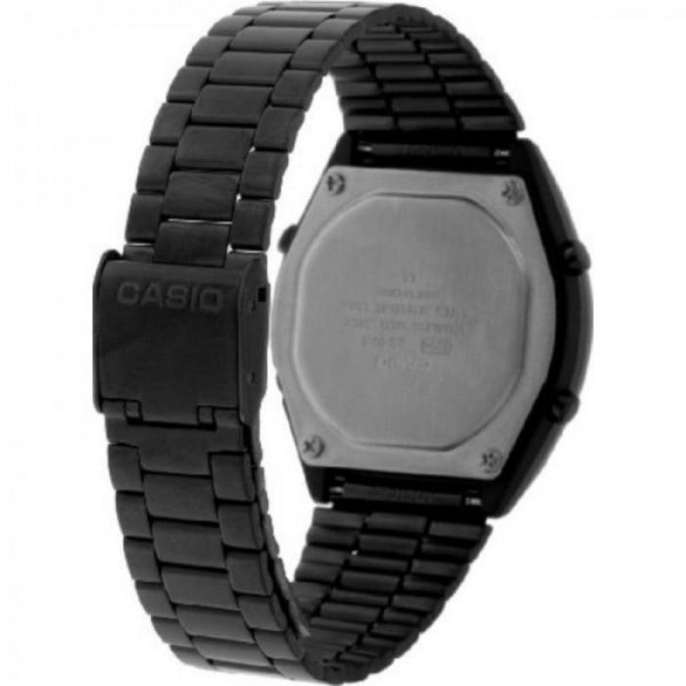 Casio Classic Black Stainless Steel Alarm Unisex Watch - B640WB-1B - Image 4