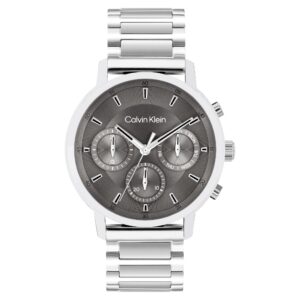 Calvin Klein Stainless Steel Grey Dial Multi-function Men's Watch - 25200493