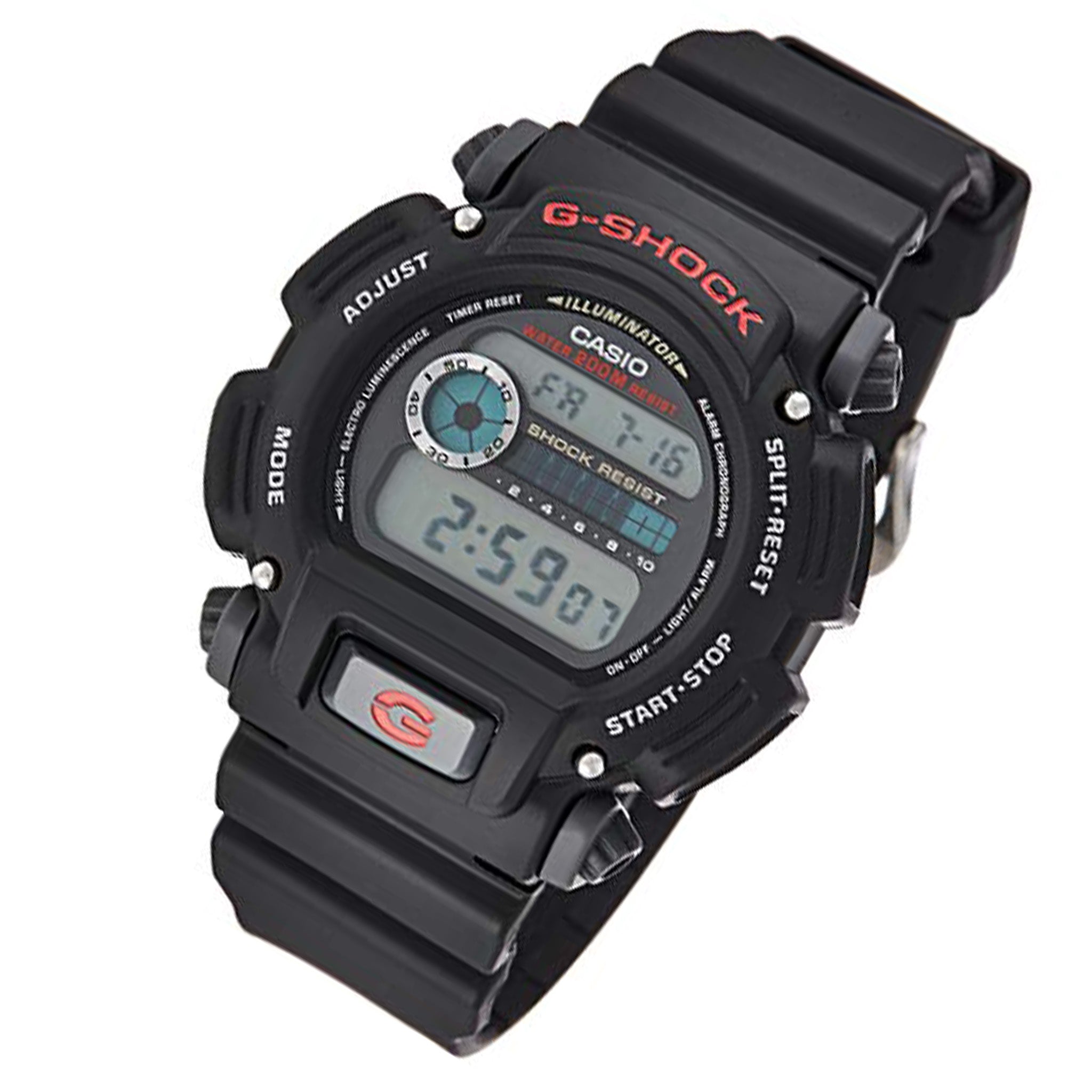 Casio G-SHOCK Black Resin Band Men's Digital Sports Watch - DW9052-1V - Image 2