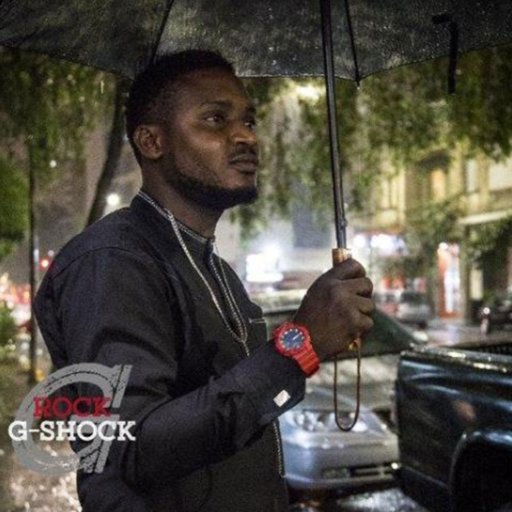 Casio G-SHOCK 55mm Duo Red Resin Black Dial Analogue-Digital Men's Watch - GA100B-4A - Image 7