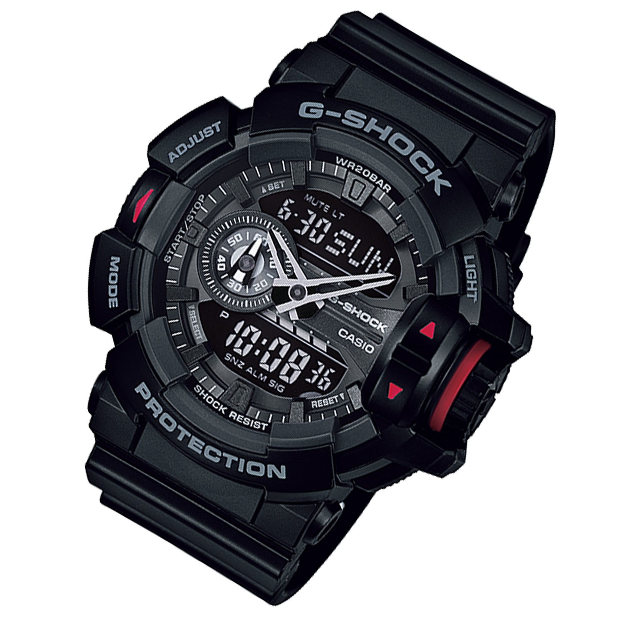 Casio G-SHOCK Black Resin Analog-Digital Men's Watch - GA400-1B - Image 2
