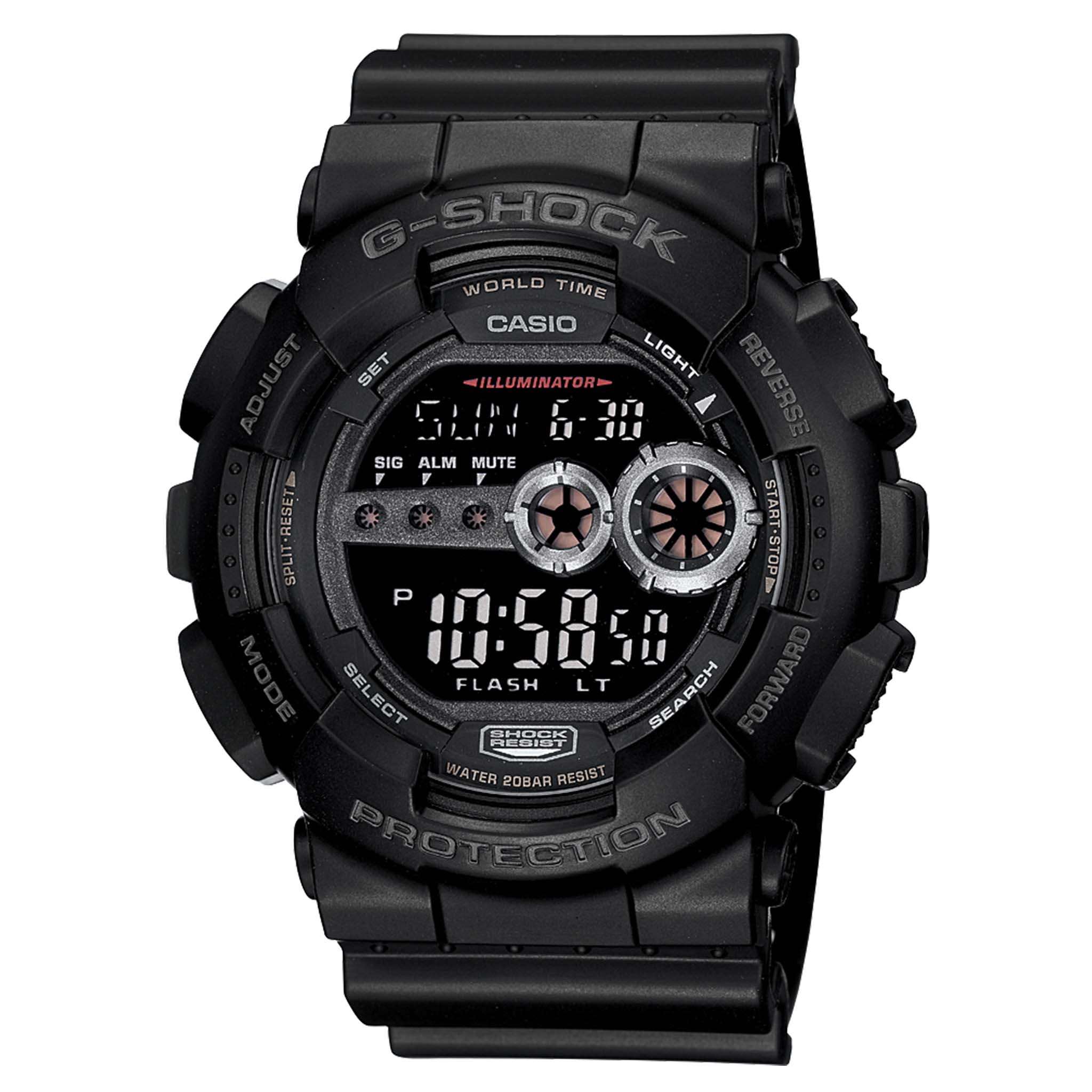 Casio G-SHOCK X-Large 55mm Digital Men's Watch - GD100-1B