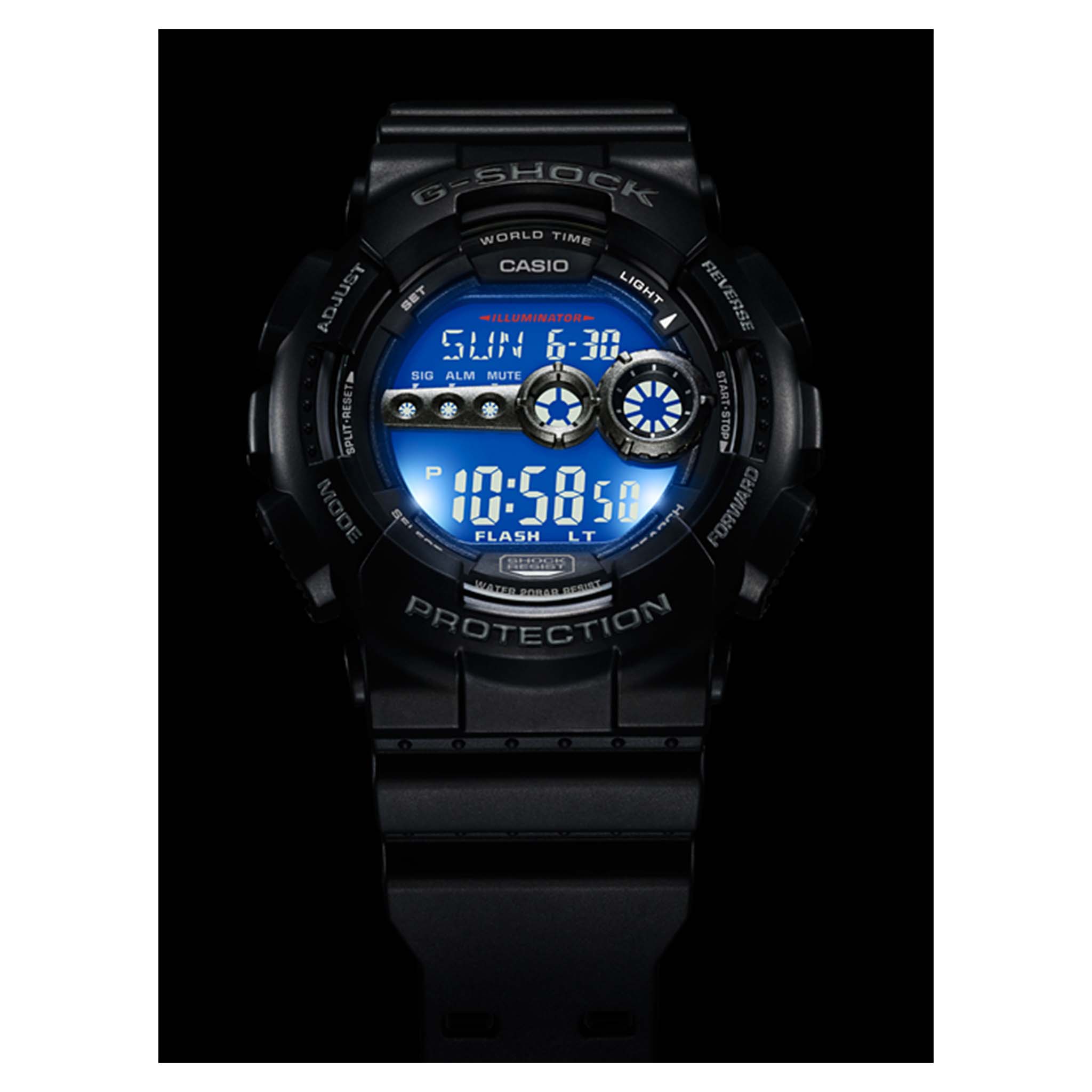 Casio G-SHOCK X-Large 55mm Digital Men's Watch - GD100-1B - Image 3