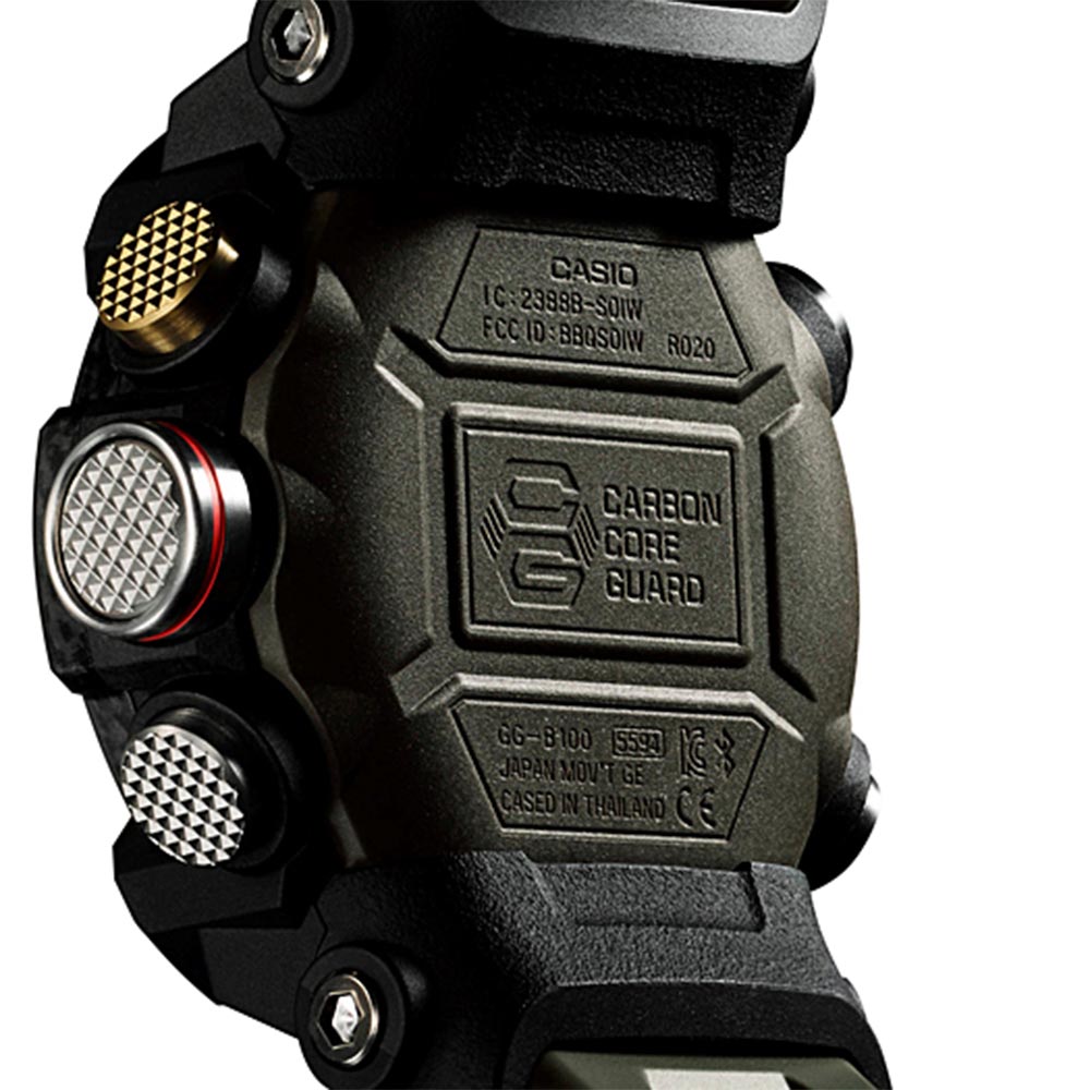 Casio G-SHOCK MUDMASTER with Carbon Core Men's Watch - GGB100-1A3 - Image 3