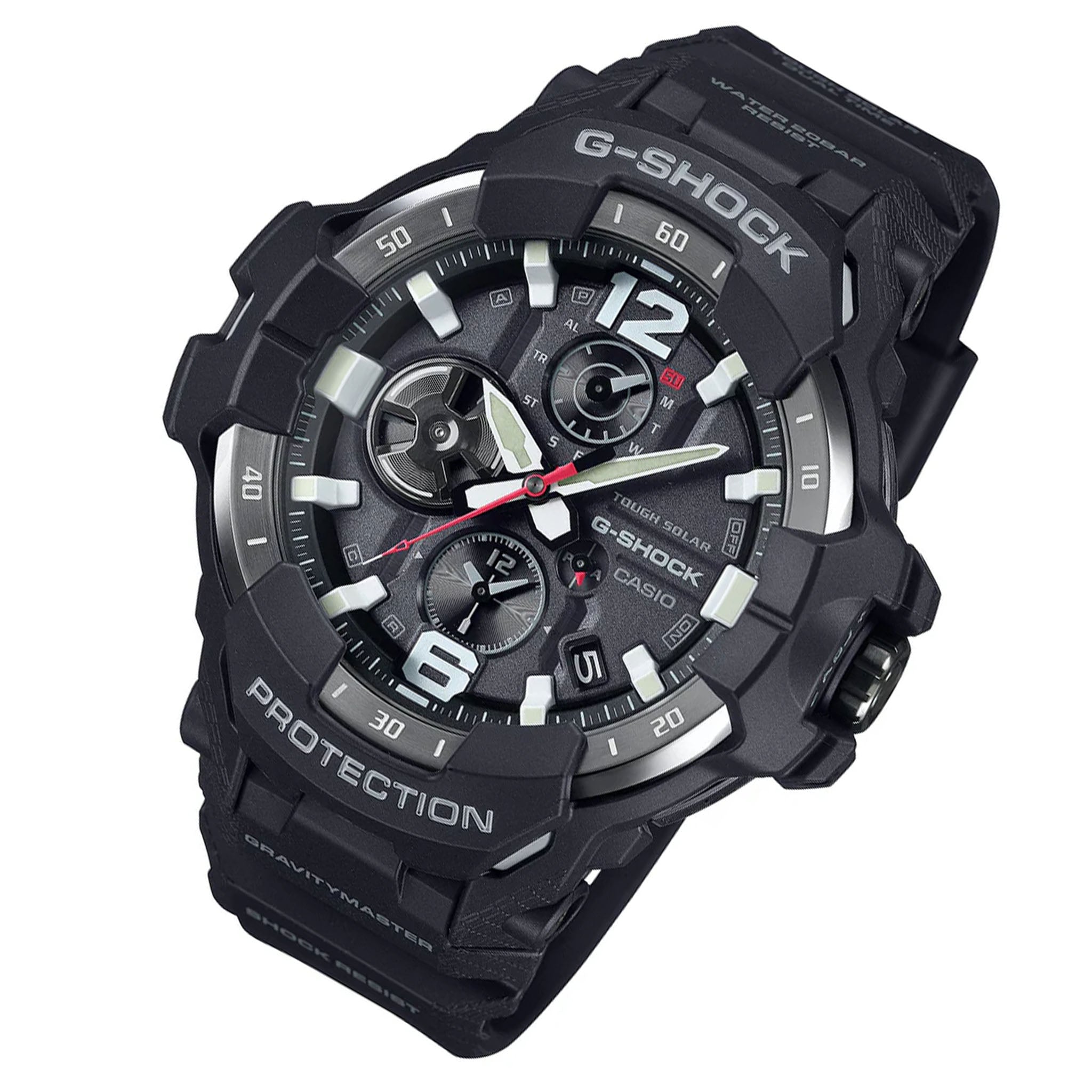 Casio G-SHOCK Resin Black Dial Men's Multi-Function Solar Watch - GRB300-1A - Image 2