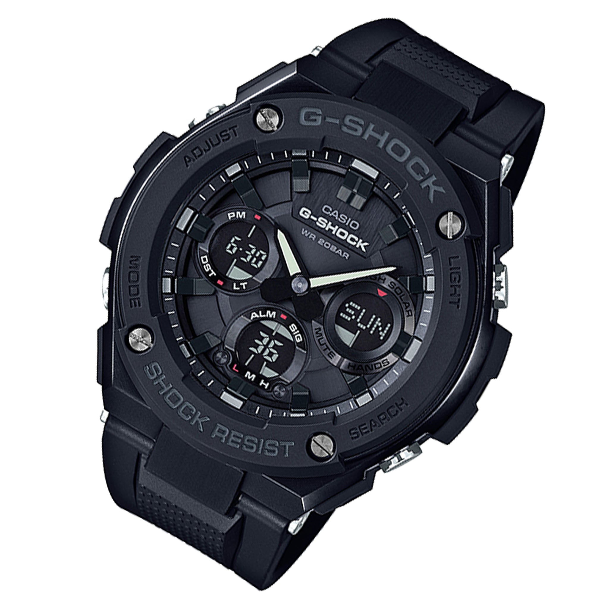 Casio G-SHOCK G-STEEL Black Resin Analogue-Digital Men's Watch - GSTS100G-1B - Image 2
