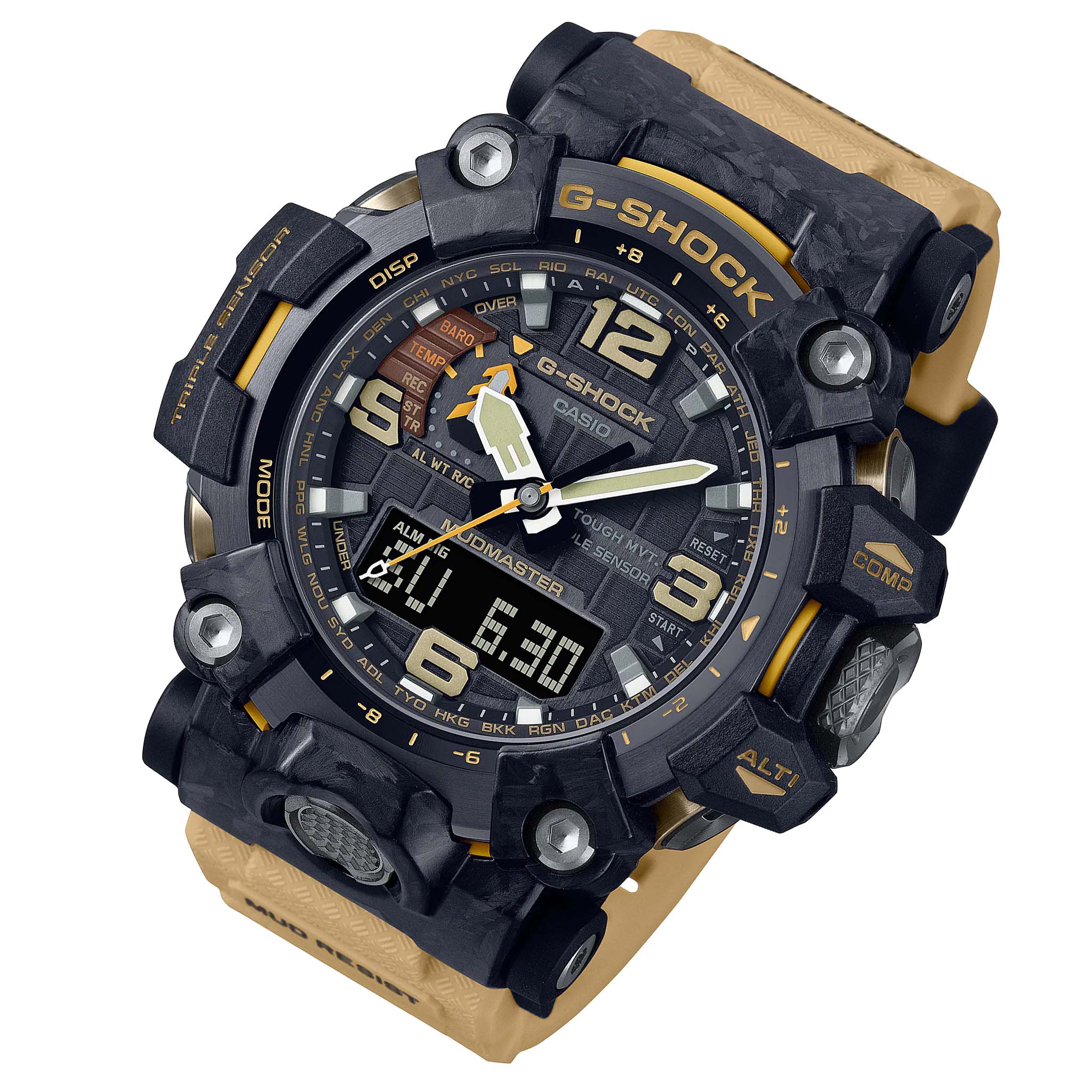 Casio G-SHOCK MUDMASTER Analogue-Digital Men's Watch - GWG2000-1A5 - Image 2
