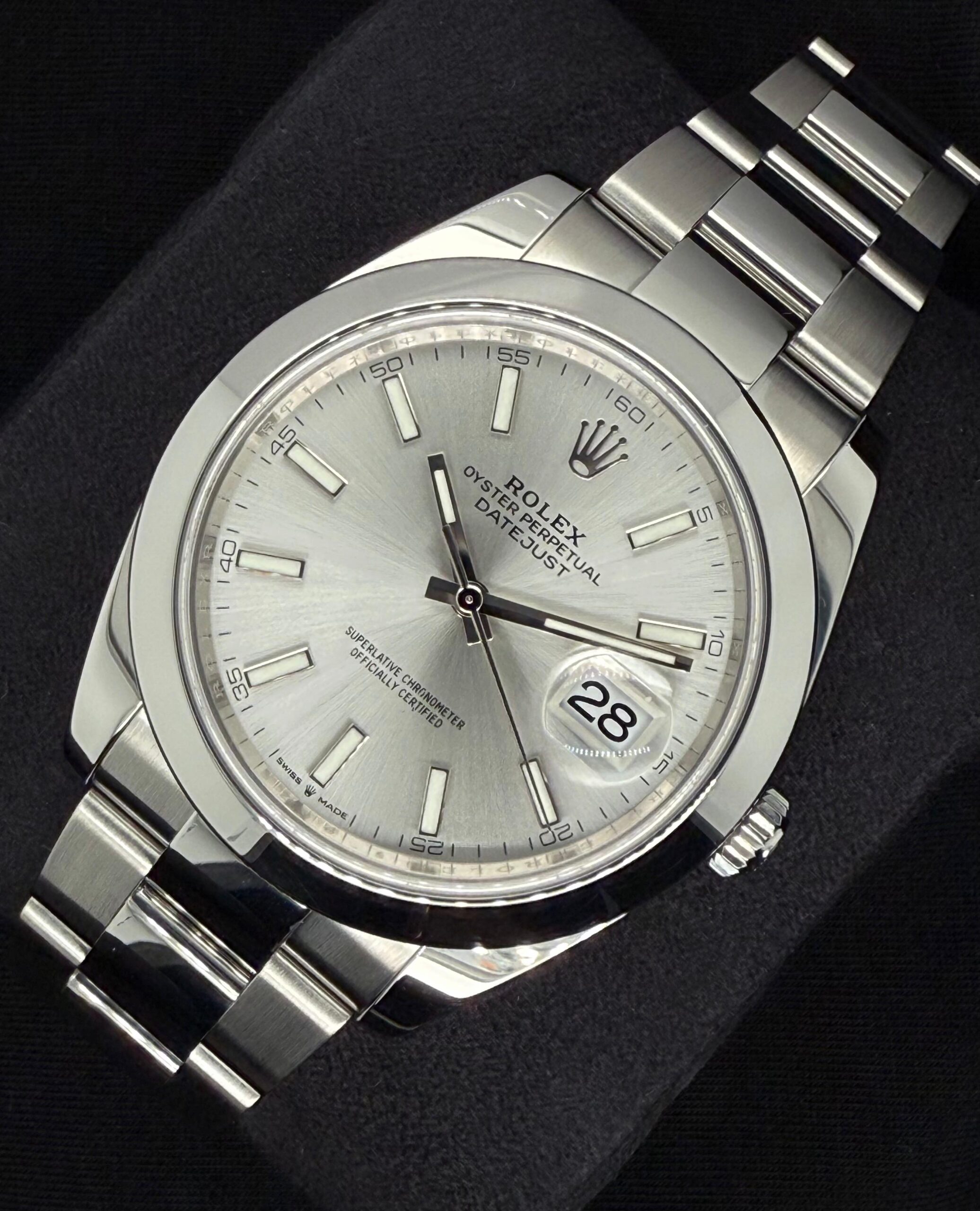 Rolex Datejust 41 Silver 'Sticks' Oystersteel Smooth 126300 | 2025 | 41mm - Image 3