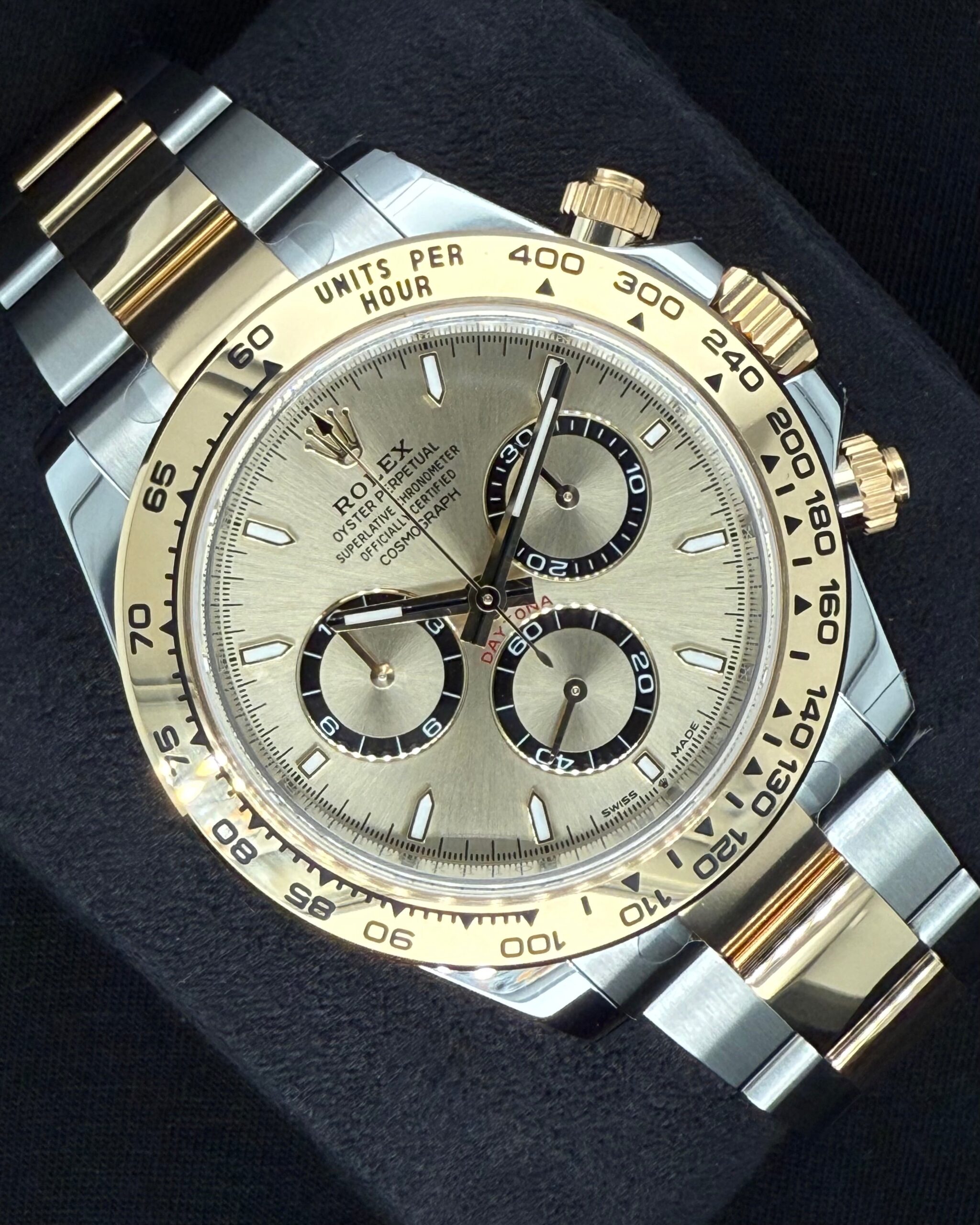 Rolex Cosmograph Daytona Two Tone Champagne with Black Index Dial 126503 | 2025 | 40mm - Image 2