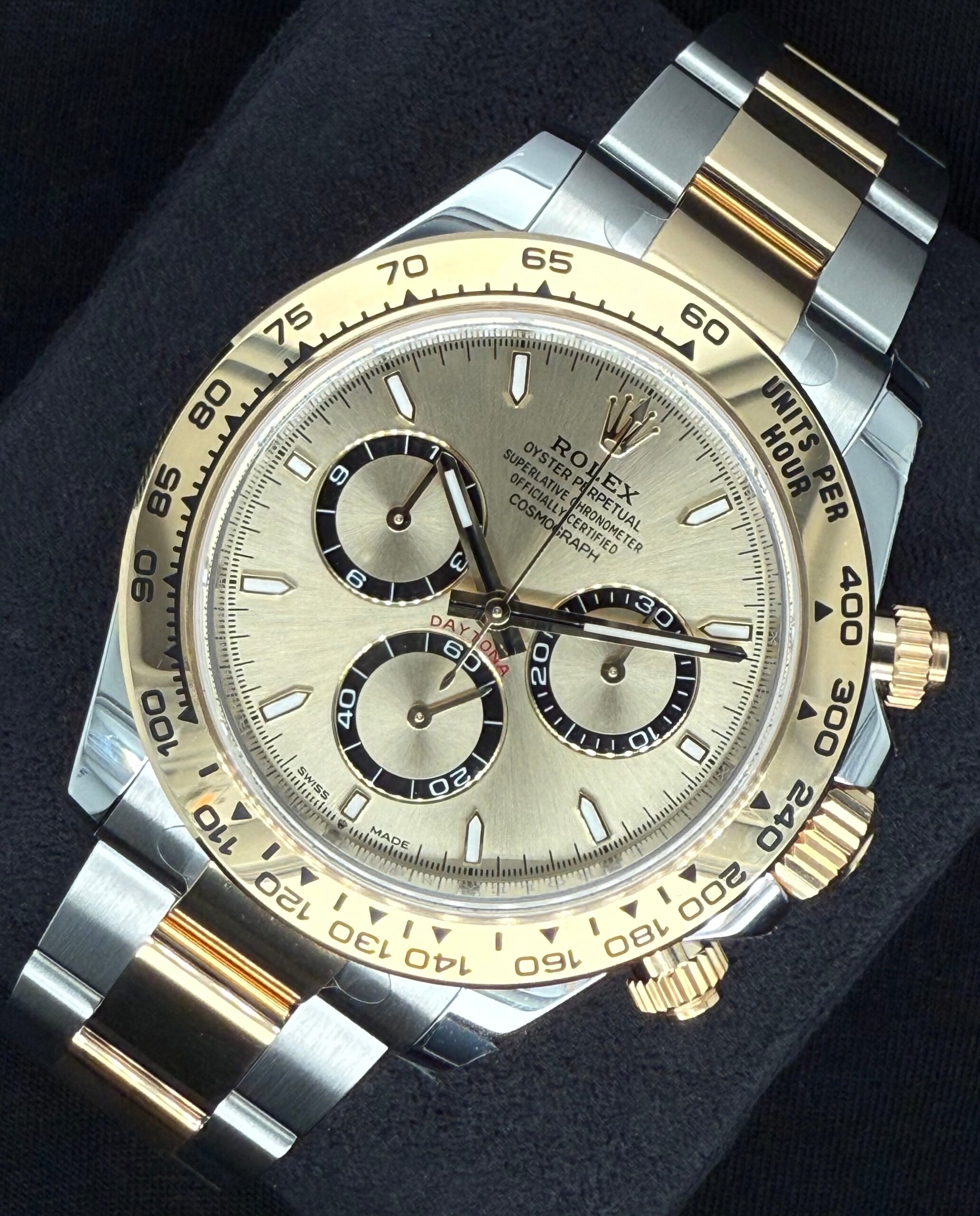Rolex Cosmograph Daytona Two Tone Champagne with Black Index Dial 126503 | 2025 | 40mm - Image 3