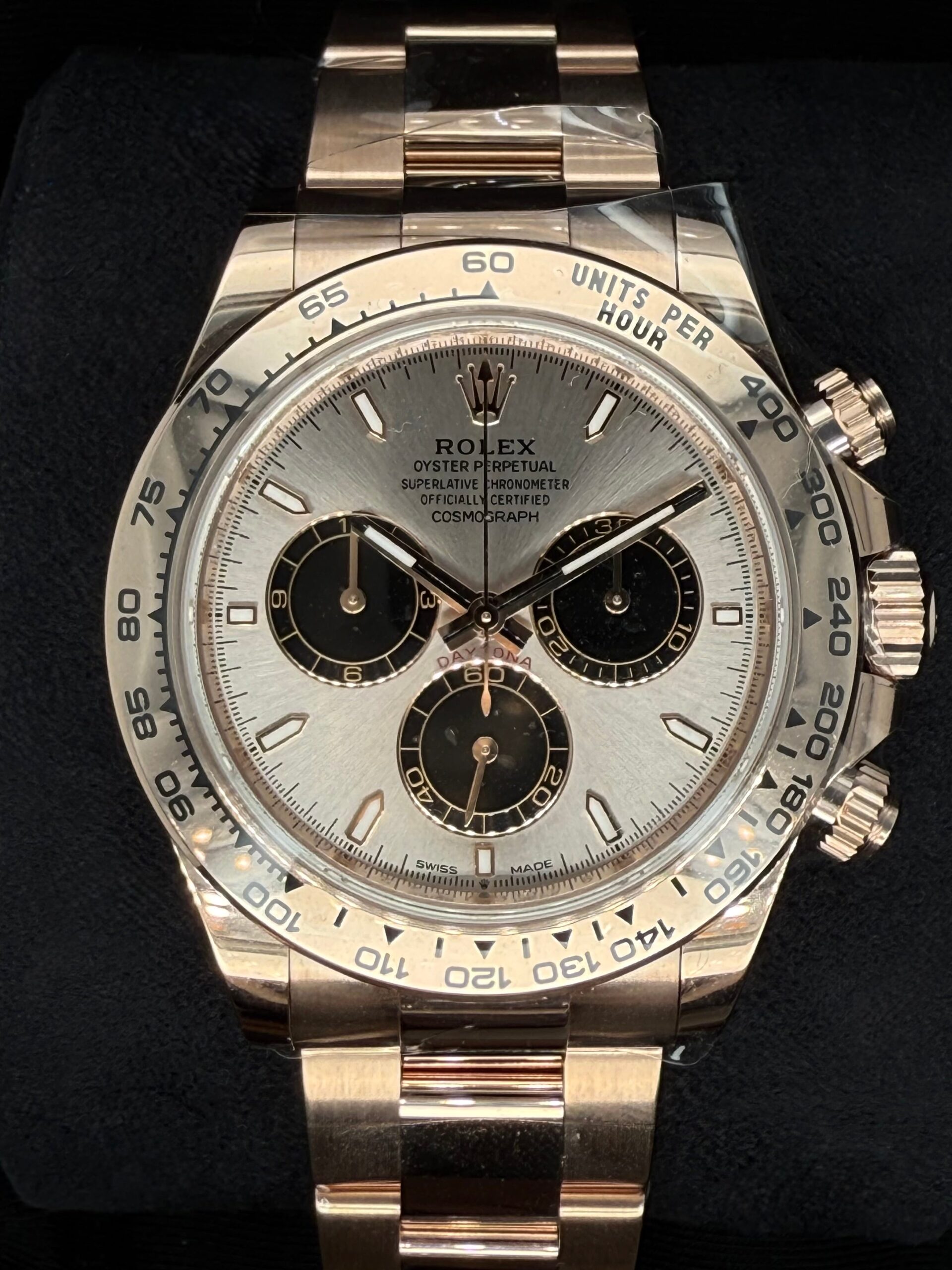 Rolex Cosmograph Daytona 18ct Everose Gold Sundust and Black Index Dial 126505 | 2025 | 40mm