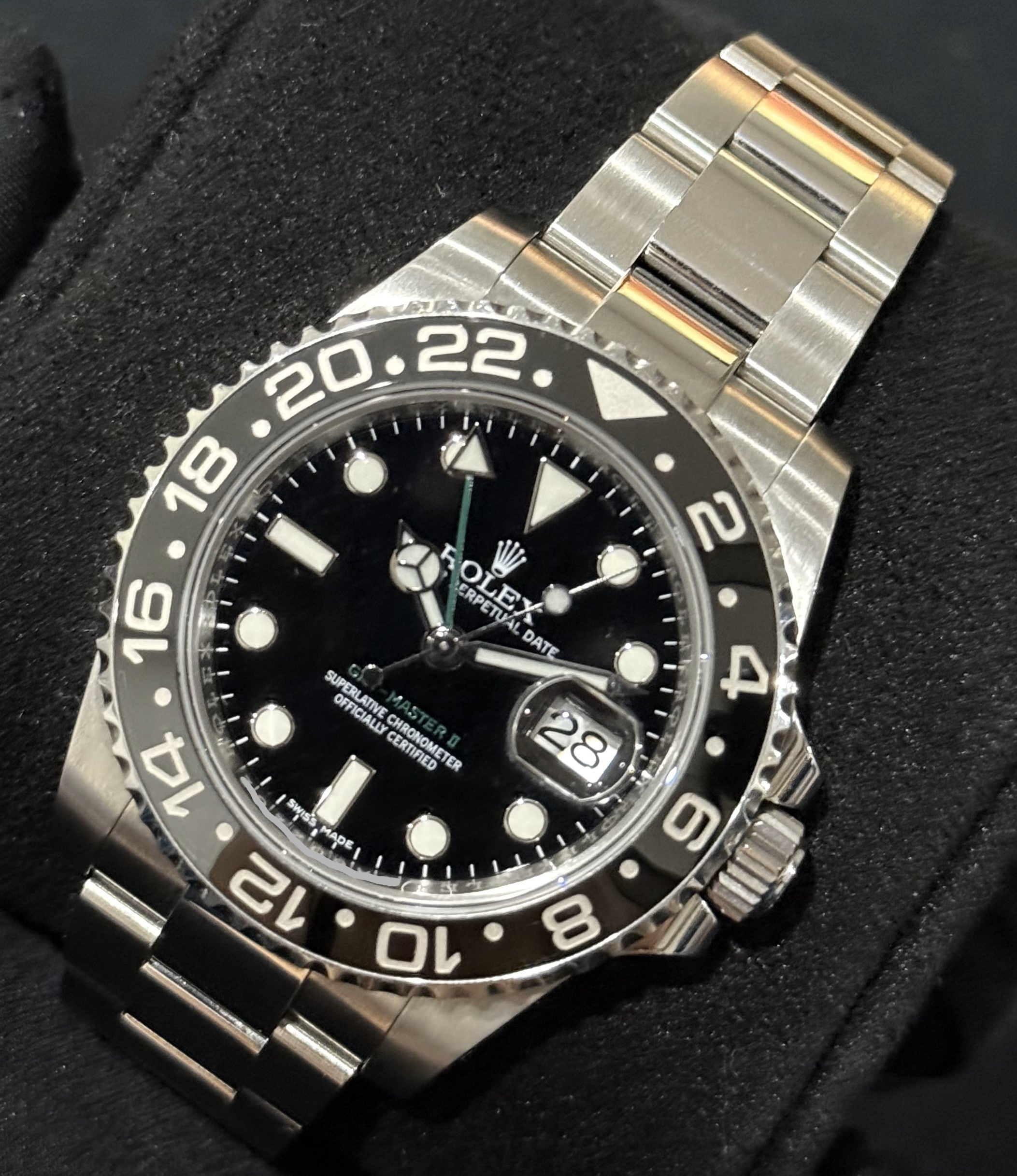 Rolex GMT-Master II Black Dial Green Arrow Hand 116710LN | 2017 | 40mm - Image 3