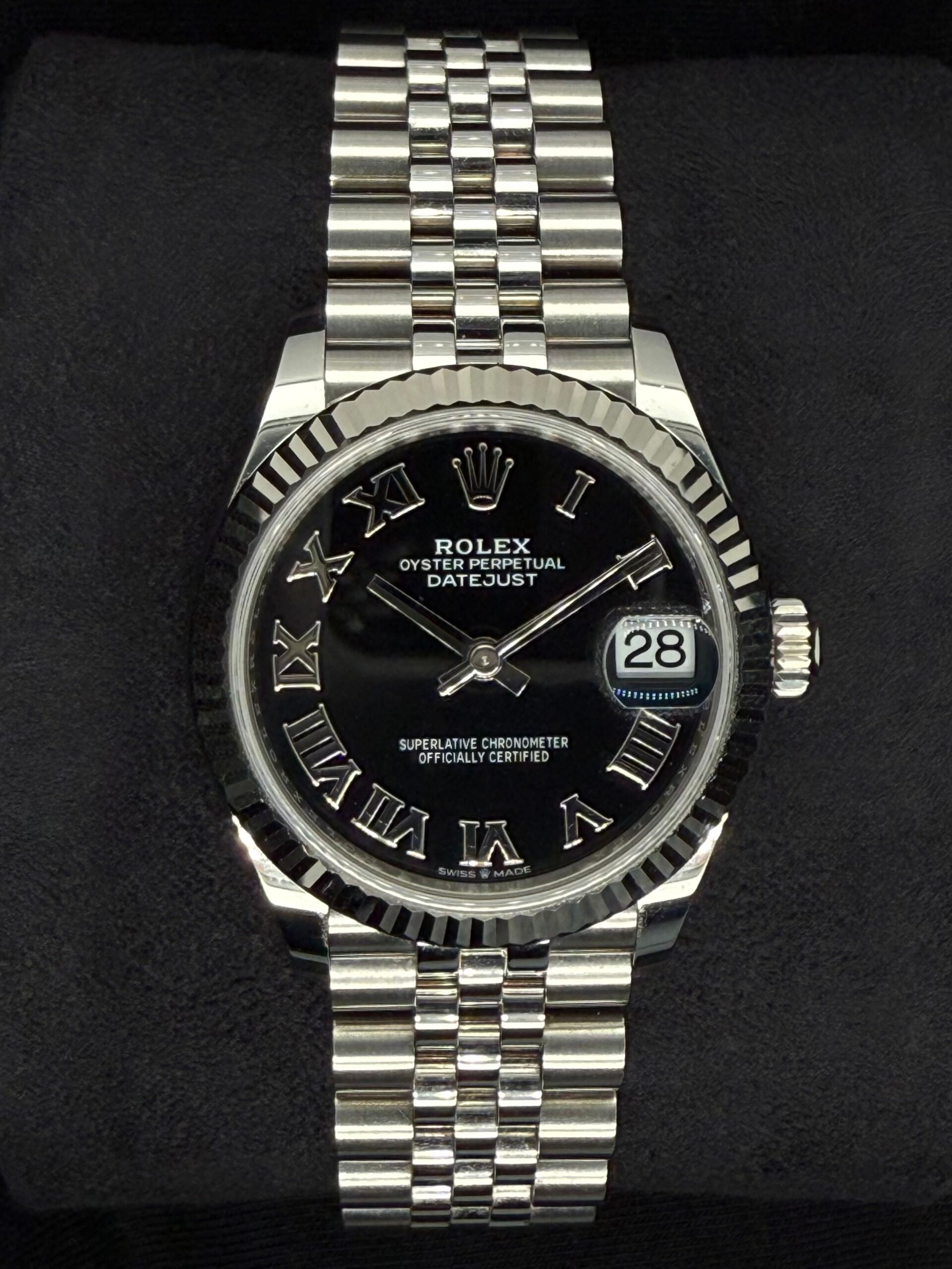 Rolex Datejust 31 Black Roman Dial Jubilee 278274 | 2025 | 31mm