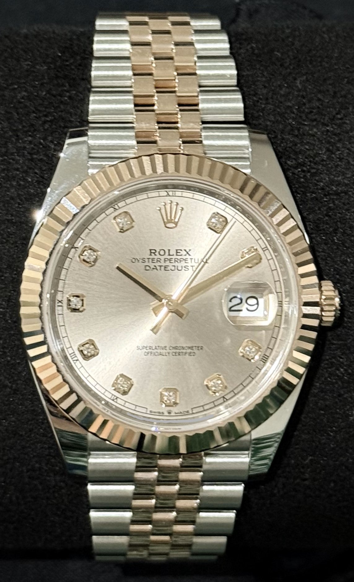 Rolex Datejust 41 Two Tone Everose Gold Sundust Diamond Dial 126331 | 2024 | 41mm