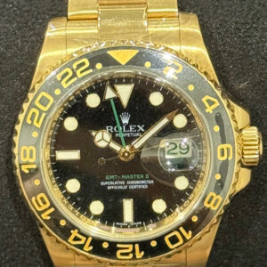 Rolex GMT-Master II 'Green Arrow' Yellow Gold 116718LN | 2008 | 40mm
