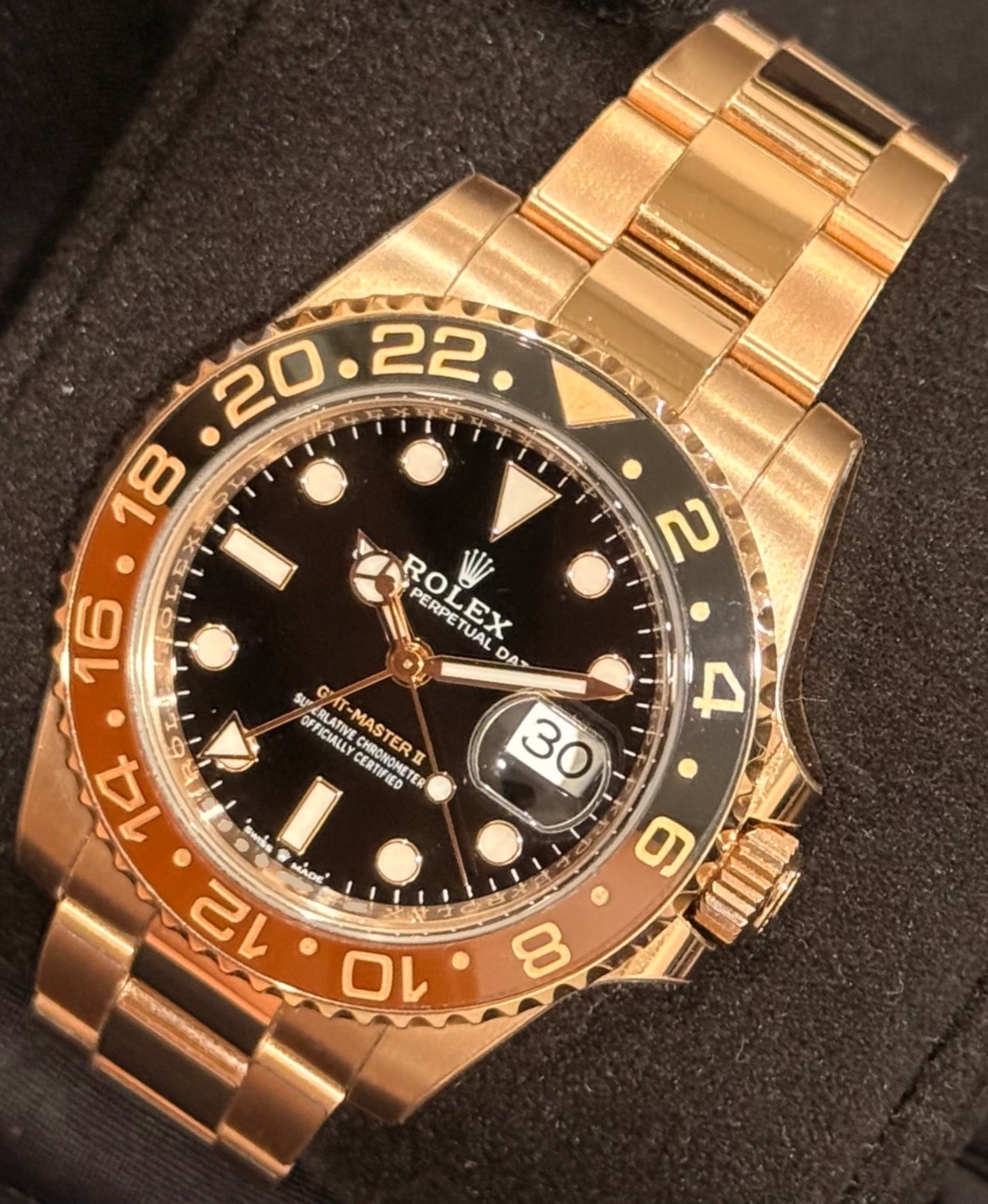 Rolex GMT-Master II 'Rootbeer' 18ct Rose Gold 126715CHNR | 2024 | 40mm - Image 2