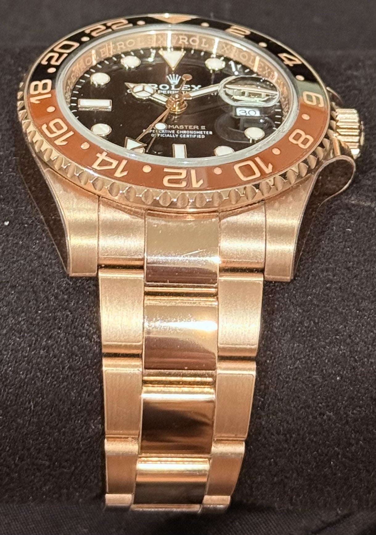 Rolex GMT-Master II 'Rootbeer' 18ct Rose Gold 126715CHNR | 2024 | 40mm - Image 4