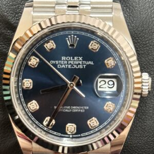 Rolex Datejust 36 Blue Dial with Diamonds Oystersteel Jubilee 126234 | 2024 | 36mm