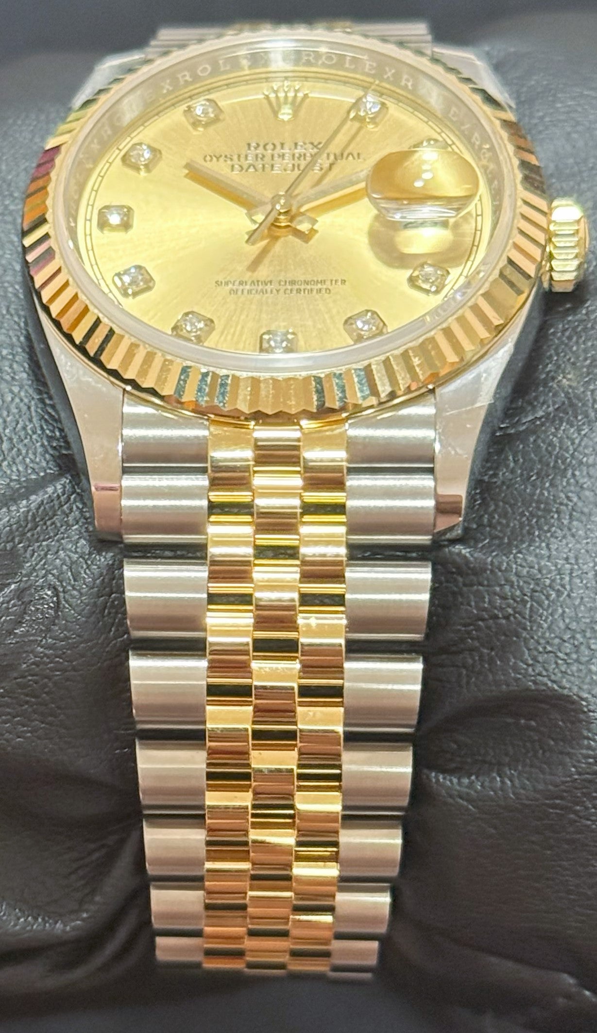 Rolex Datejust 36 Two-Tone Yellow Gold Champagne Diamond Dial 126233 | 2025 | 36mm - Image 4
