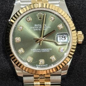 Rolex Datejust 31 Two-Tone Yellow Gold with Green Diamond Dial 278273 | 2024 | 31mm