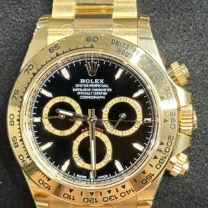 Rolex Cosmograph Daytona Yellow Gold Black Dial with Gold Rings 126508 | 2025 | 40mm