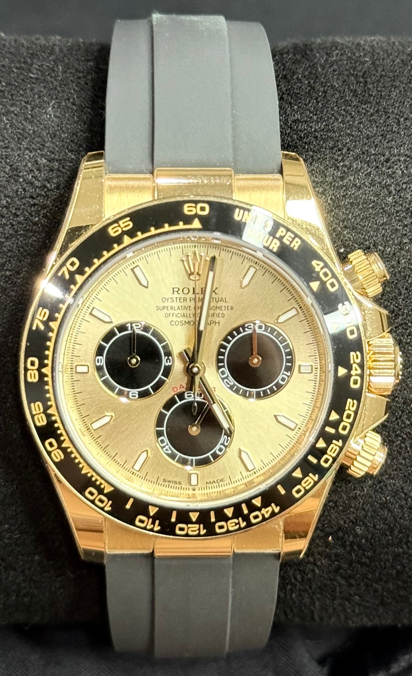 Rolex Cosmograph Daytona Yellow Gold 'Pikachu' Gold Dial with Black Sub-Dials Oysterflex 126518LN | 2025 | 40mm