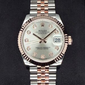 Rolex Datejust 31 Two Tone Everose Gold Silver Diamond Dial 278271 | 2025 | 31mm