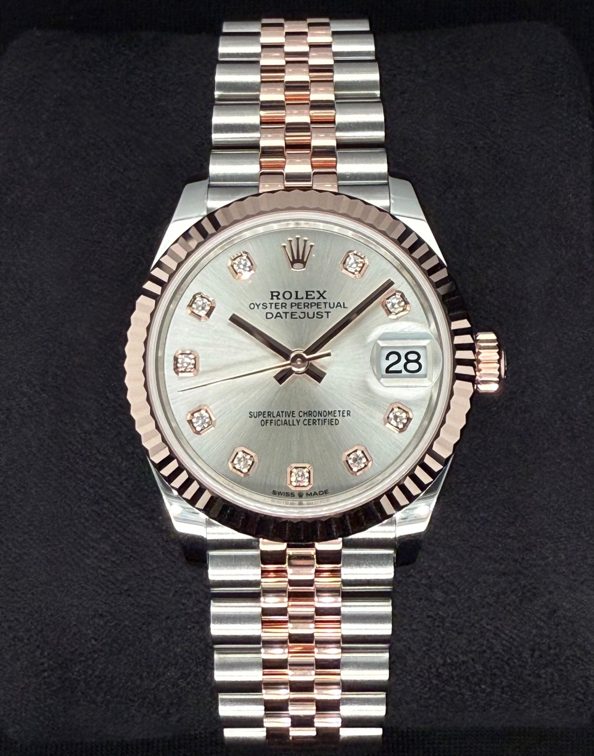 Rolex Datejust 31 Two Tone Everose Gold Silver Diamond Dial 278271 | 2025 | 31mm