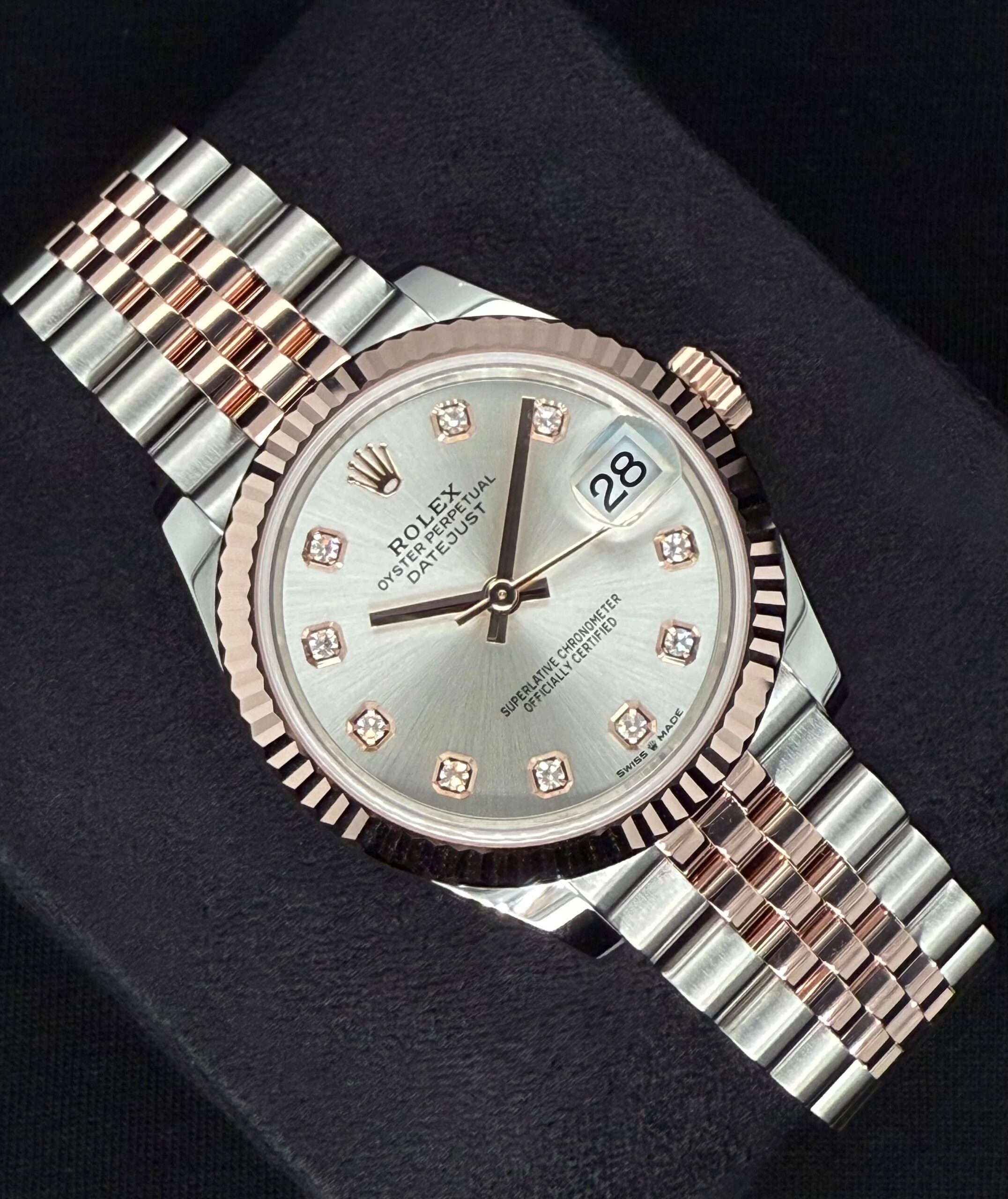 Rolex Datejust 31 Two Tone Everose Gold Silver Diamond Dial 278271 | 2025 | 31mm - Image 2