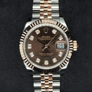 Rolex Datejust 28 Chocolate Diamond Dial Jubilee Two Tone Rose Gold 279171 | 2025 | 28mm