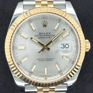 Rolex Datejust 41 Two Tone Yellow Gold Silver Dial 126333 | 2025 | 41mm