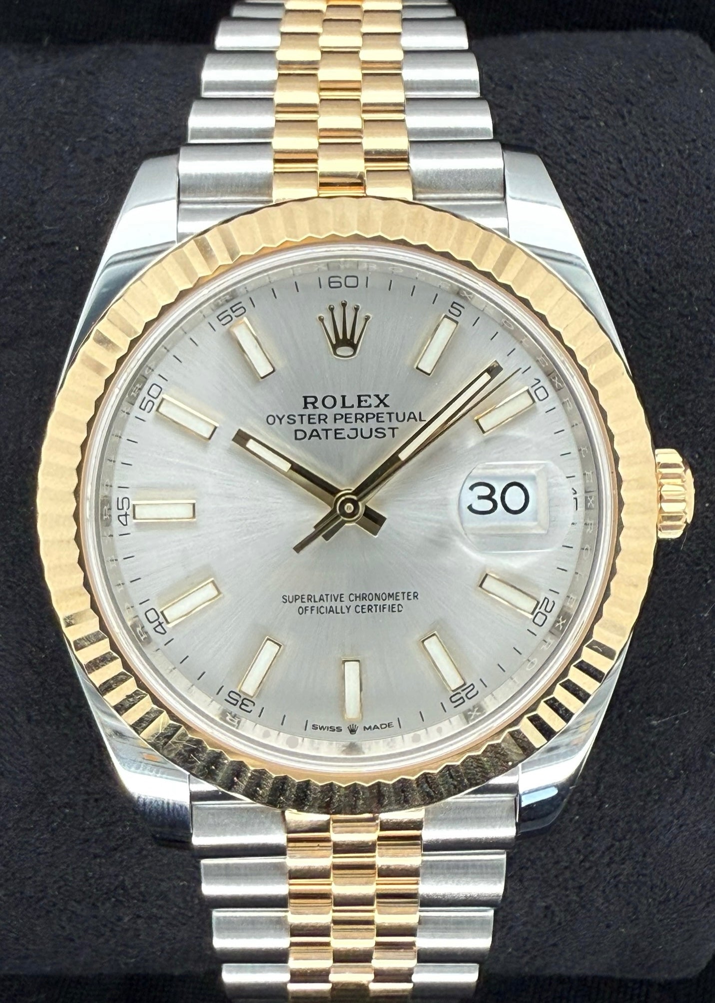 Rolex Datejust 41 Two Tone Yellow Gold Silver Dial 126333 | 2025 | 41mm