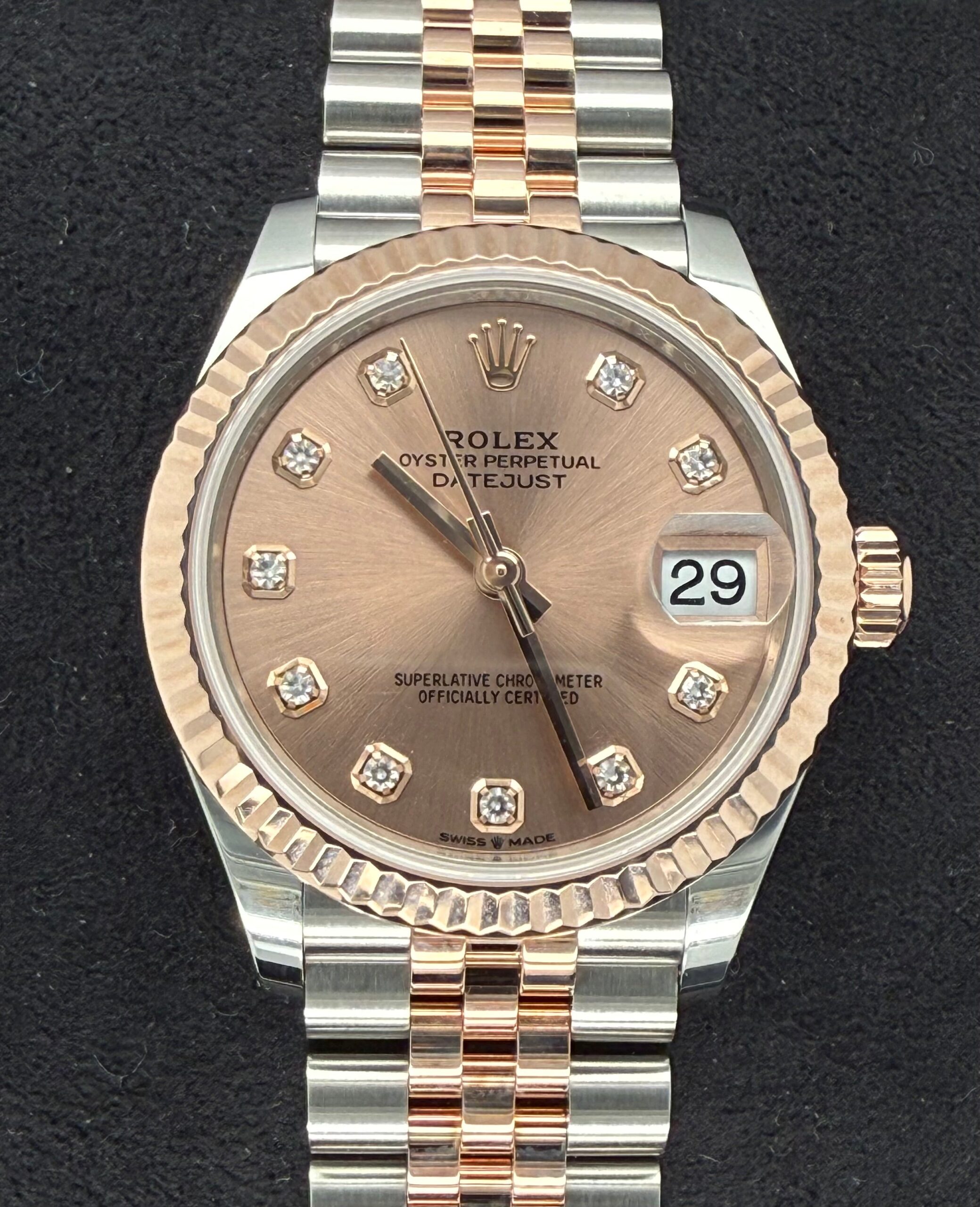 Rolex Datejust 31 Two Tone Everose Gold Pink Sundust Diamond Dial 278271 | 2025 | 31mm