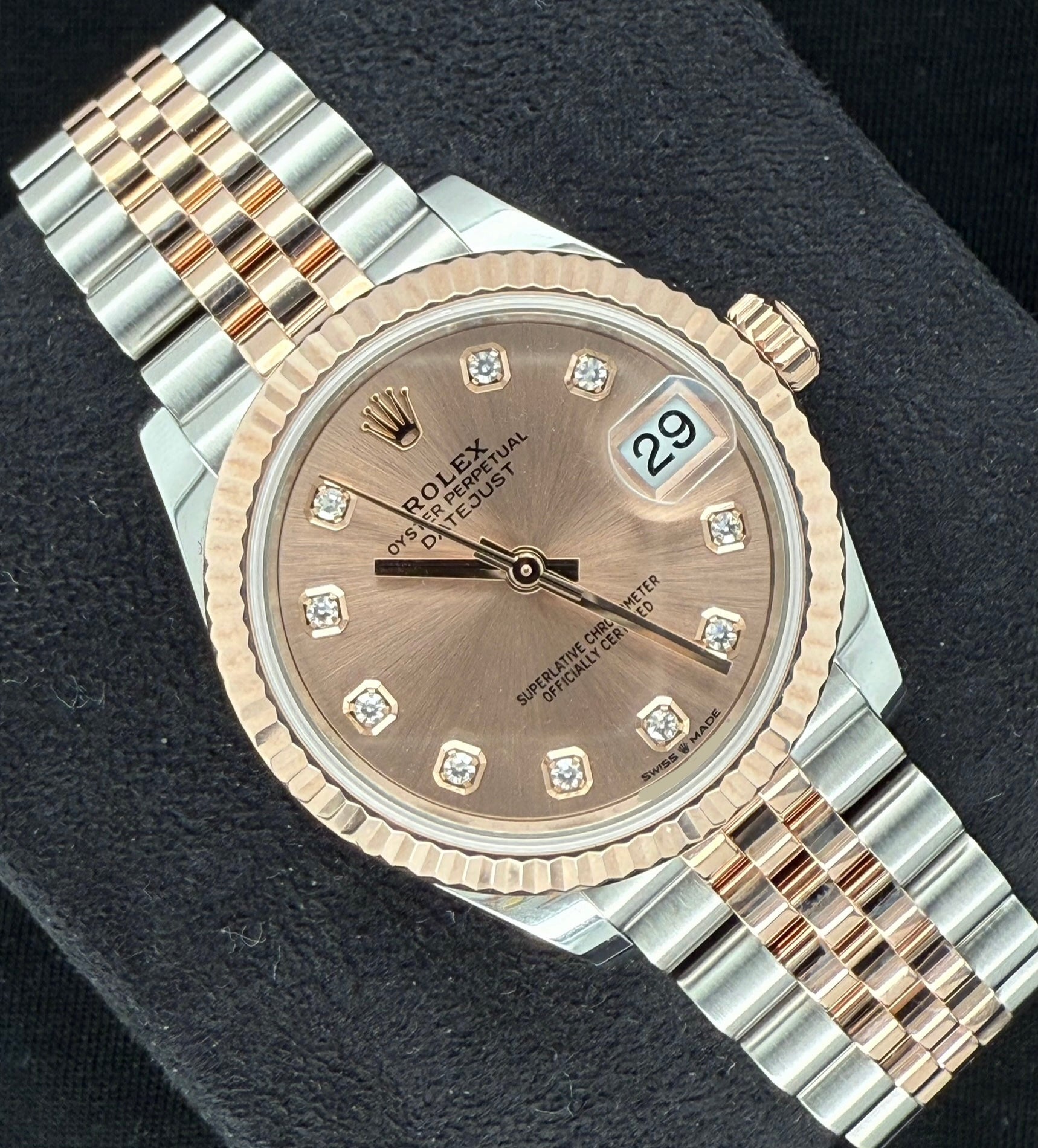 Rolex Datejust 31 Two Tone Everose Gold Pink Sundust Diamond Dial 278271 | 2025 | 31mm - Image 2