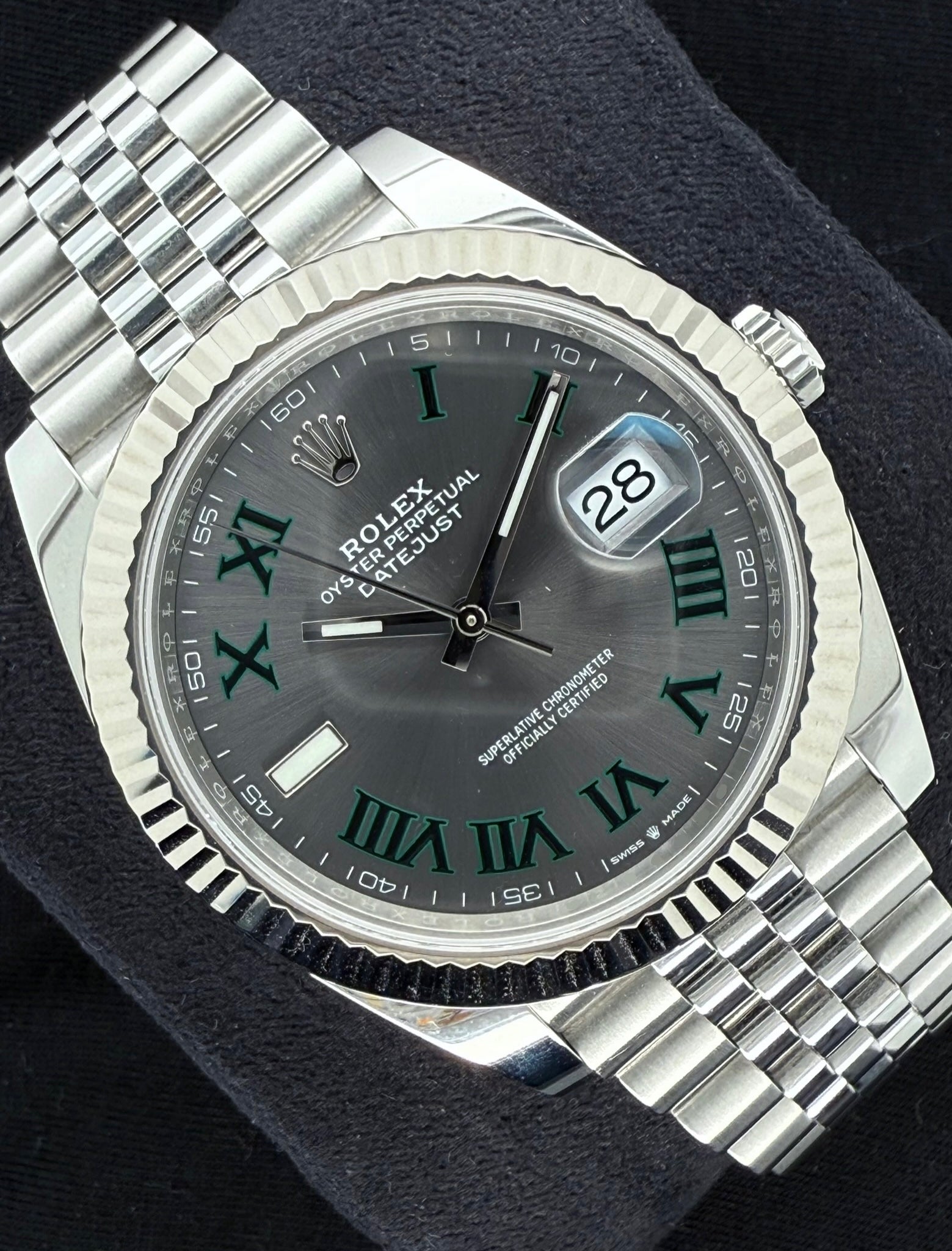 Rolex Datejust 41 Wimbledon Dial Fluted Bezel Jubilee Stainless Steel 126334 | 2023 | 41mm - Image 2