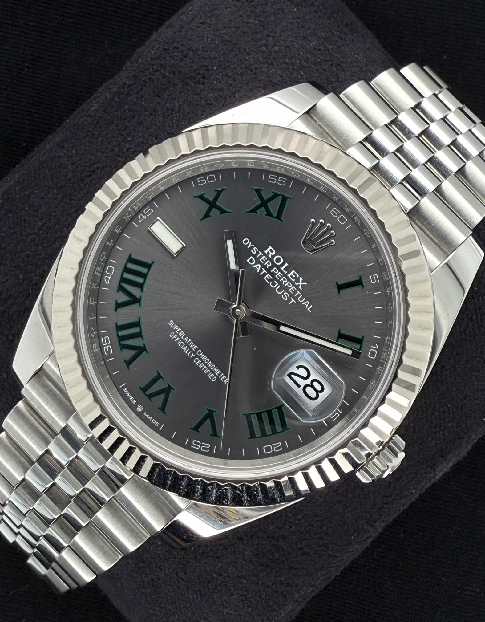 Rolex Datejust 41 Wimbledon Dial Fluted Bezel Jubilee Stainless Steel 126334 | 2023 | 41mm - Image 3