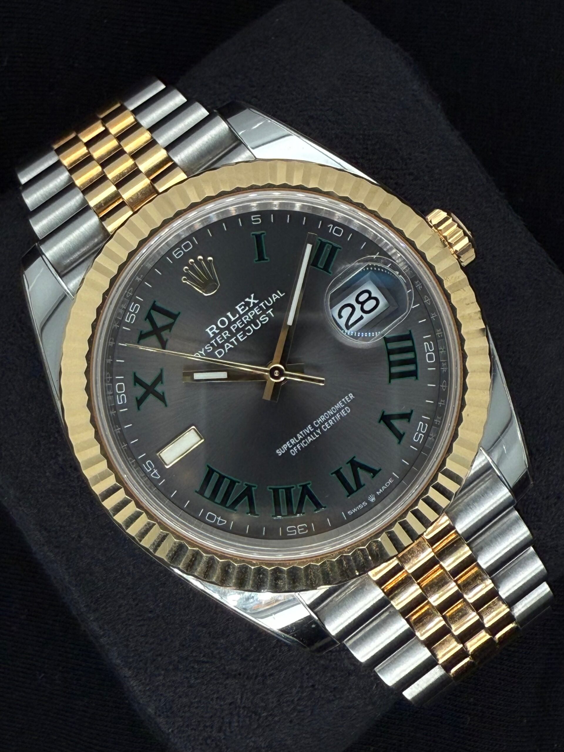 Rolex Datejust 41 Two Tone Yellow Gold Wimbledon Dial 126333 | 2021 | 41mm - Image 2