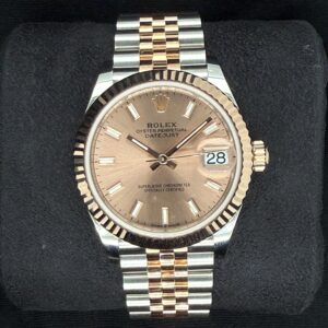 Rolex Datejust 31 Sundust Pink ‘Sticks’ Dial Jubilee Two Tone Rose Gold 278271 | 2025 | 31mm