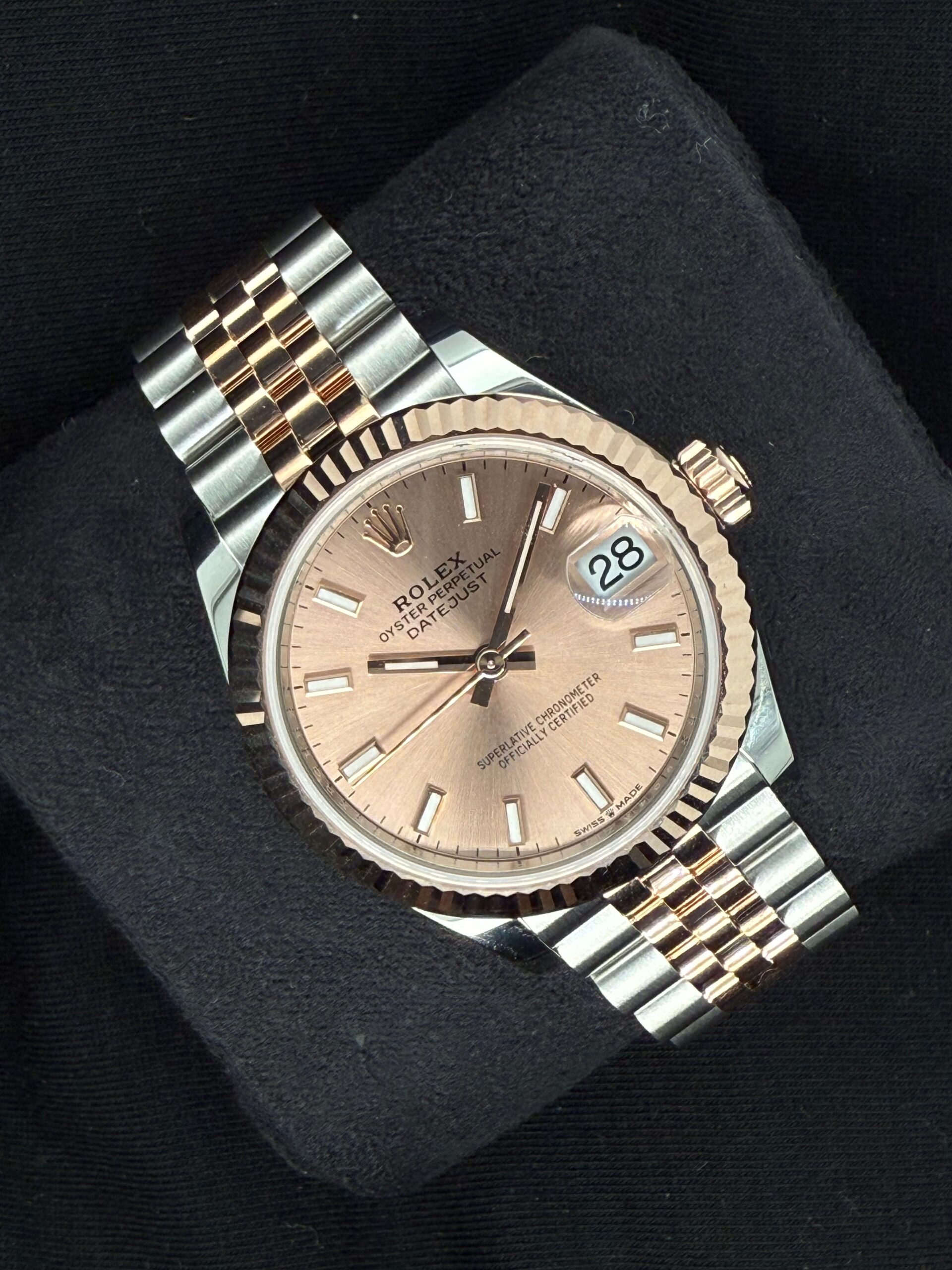 Rolex Datejust 31 Sundust Pink ‘Sticks’ Dial Jubilee Two Tone Rose Gold 278271 | 2025 | 31mm - Image 2