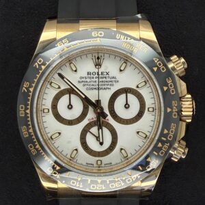 Rolex Daytona White Dial Yellow Gold Oyster Flex 116518LN | 2018 | 40mm