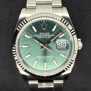 Rolex Datejust 36 Mint Green Dial Fluted Oystersteel 126234 | 2022 | 36mm