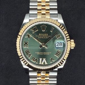 Rolex Datejust 31 Green Roman Diamond Dial Jubilee Two Tone 278273 | 2025 | 31mm