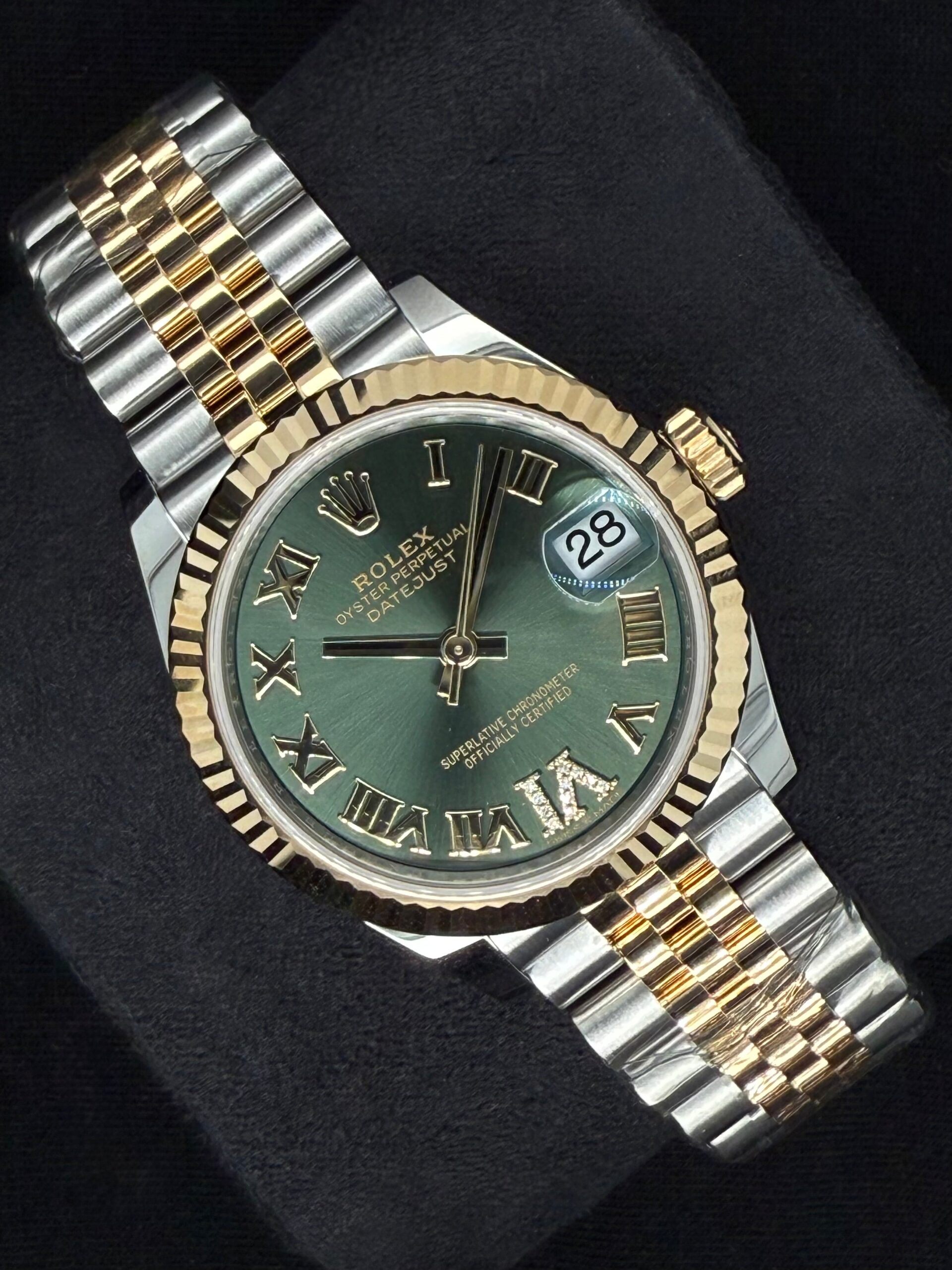 Rolex Datejust 31 Green Roman Diamond Dial Jubilee Two Tone 278273 | 2025 | 31mm - Image 2