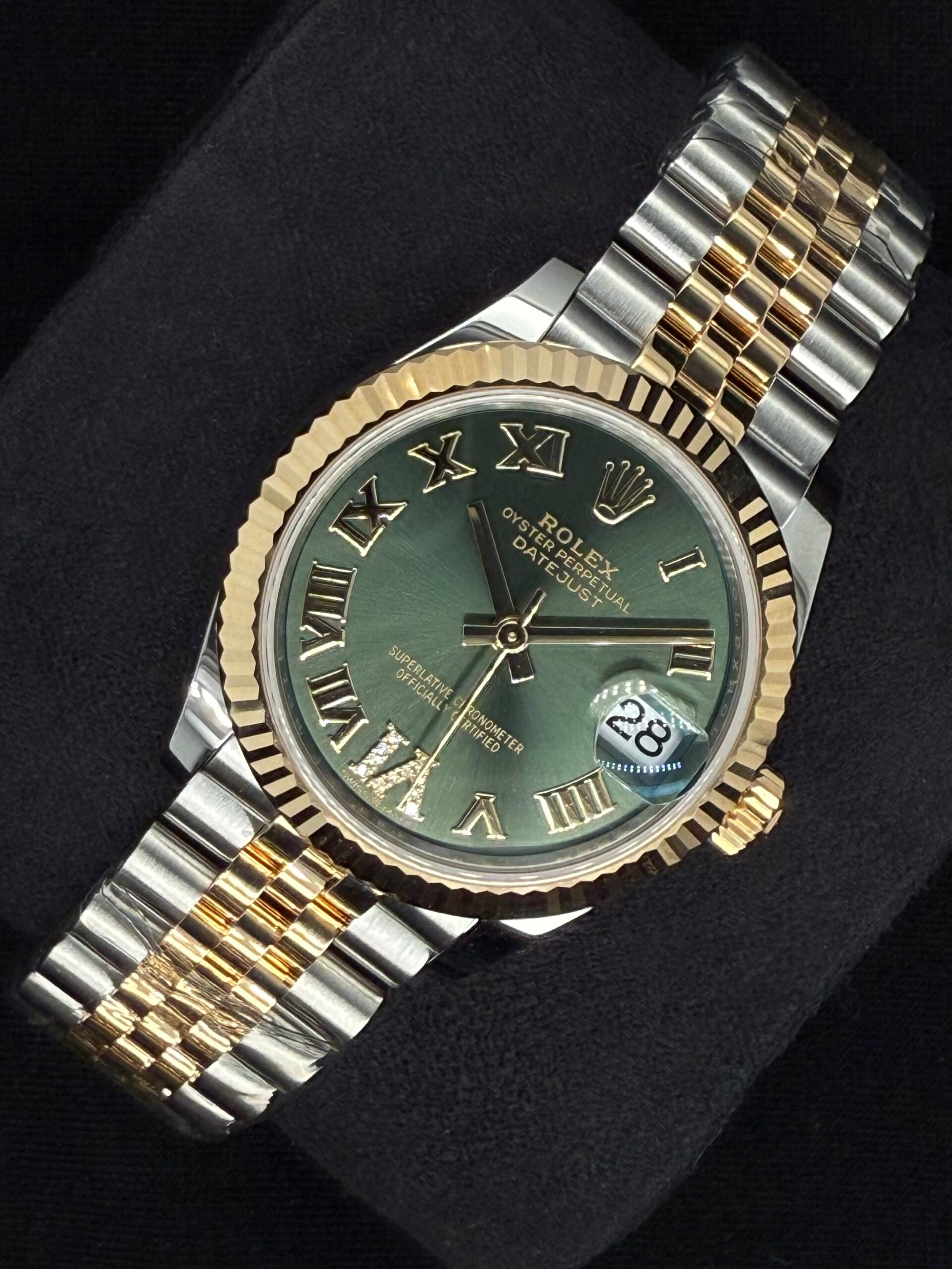 Rolex Datejust 31 Green Roman Diamond Dial Jubilee Two Tone 278273 | 2025 | 31mm - Image 3