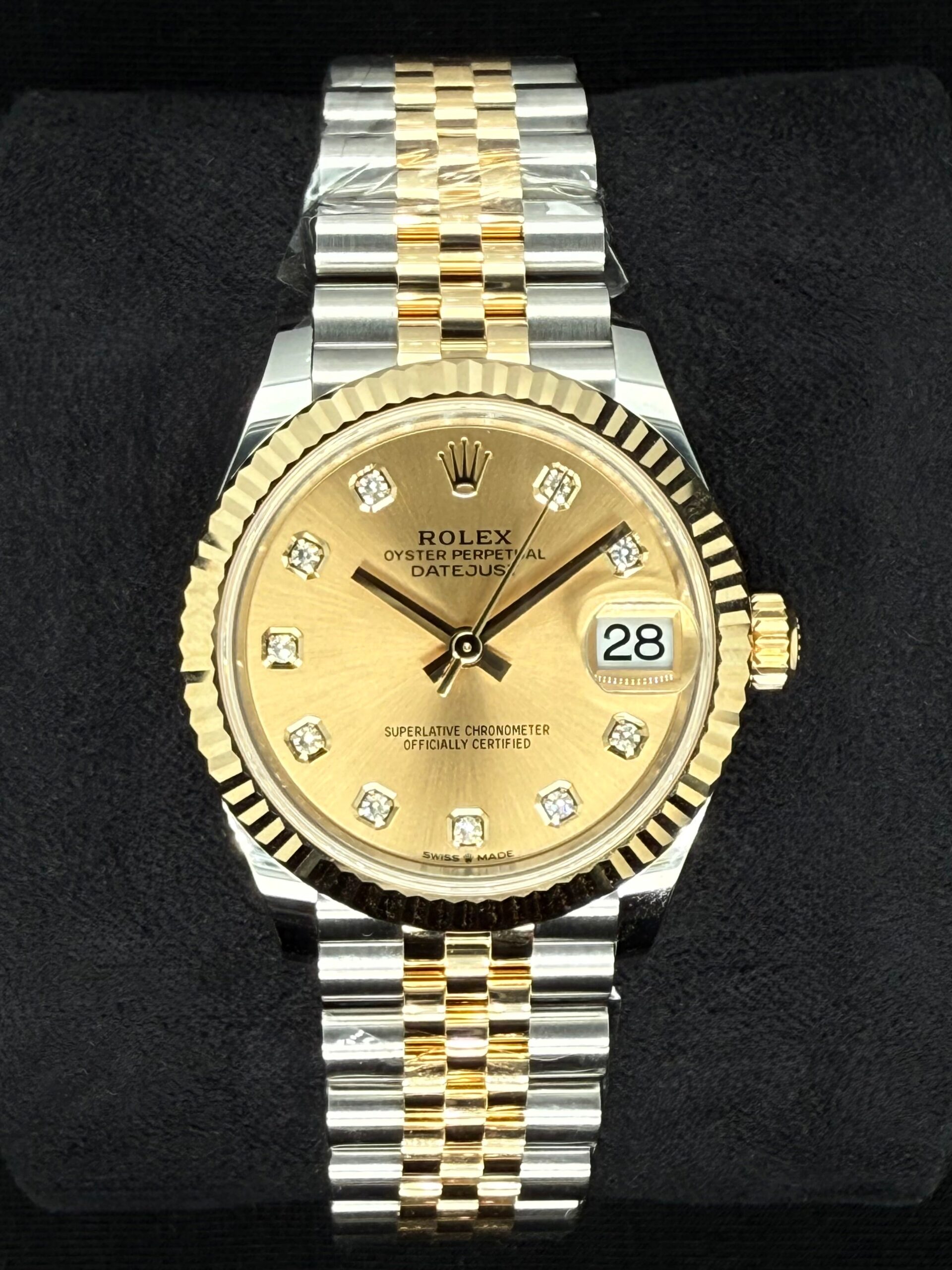 Rolex Datejust 31 Champagne Diamond Dial Jubilee Two Tone 278273 | 2025 | 31mm