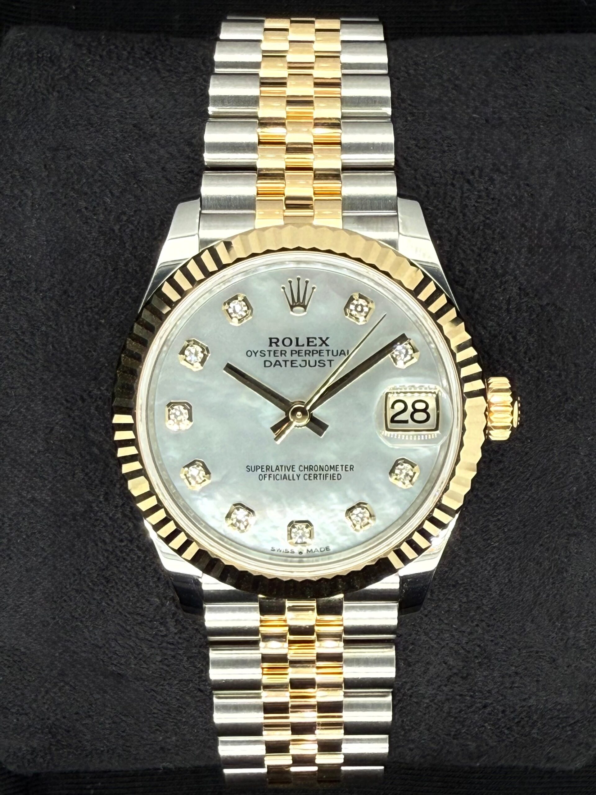 Rolex Datejust 31 "MOP" Mother of Pearl Diamond Dial Jubilee Two Tone 278273 | 2025 | 31mm