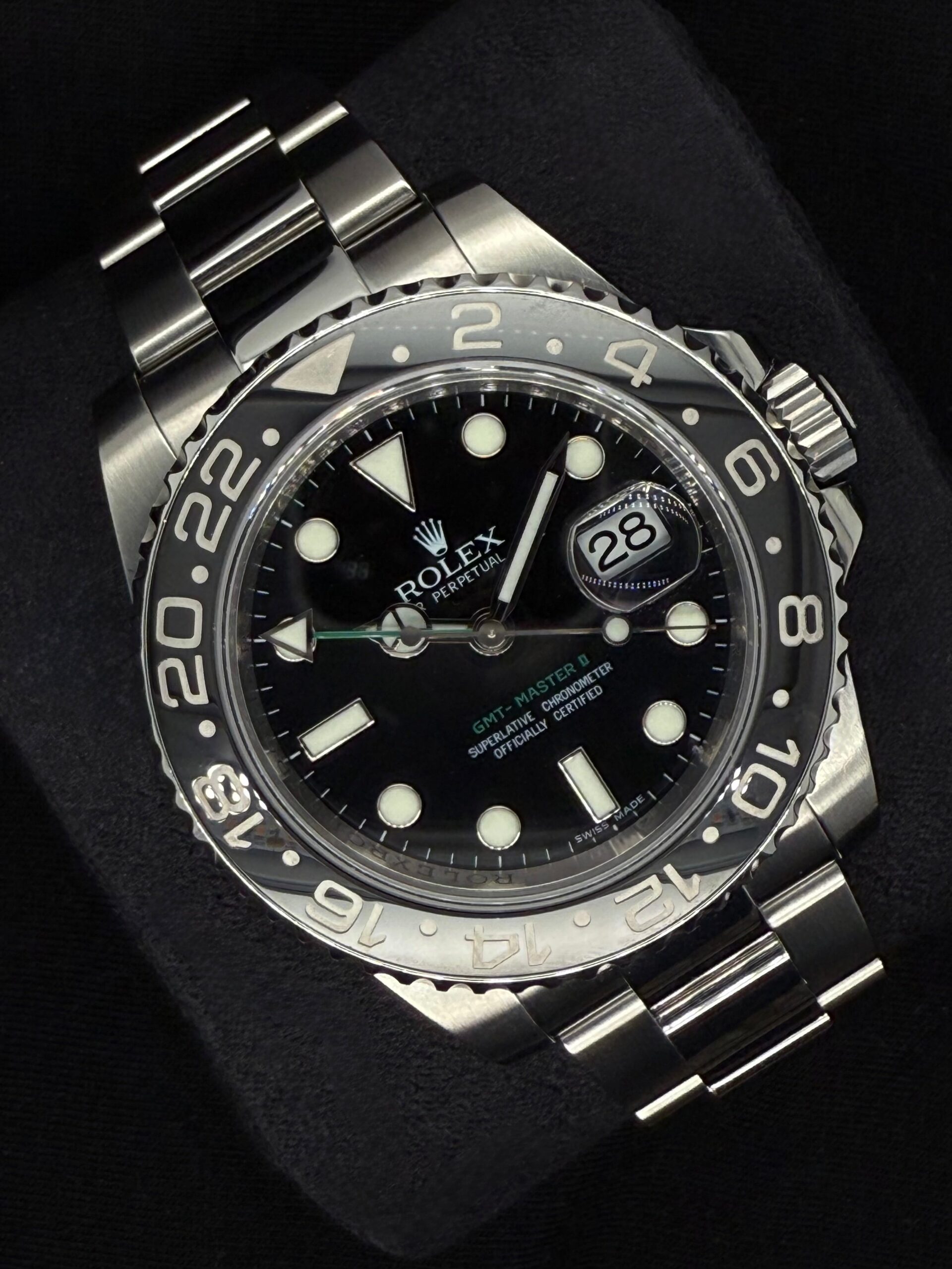 Rolex GMT-Master II Black Dial Green Arrow Hand 116710LN | 2011 | 40mm - Image 2