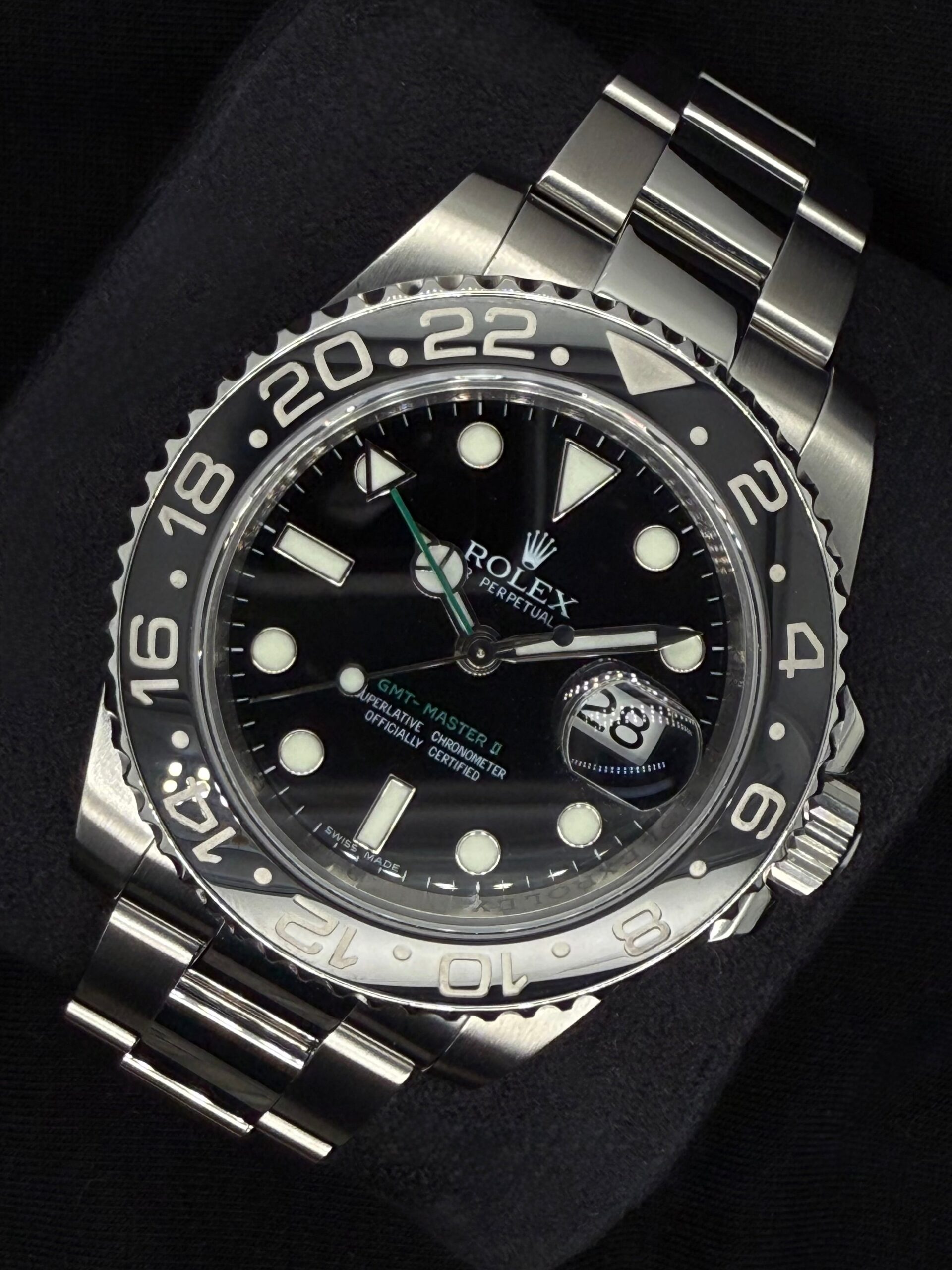 Rolex GMT-Master II Black Dial Green Arrow Hand 116710LN | 2011 | 40mm - Image 3
